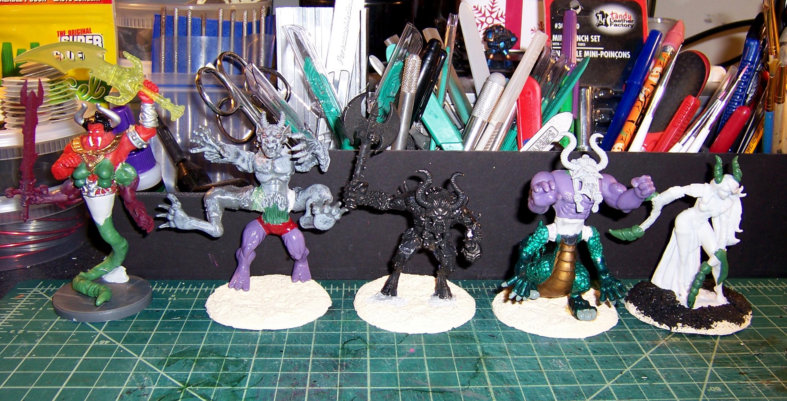 Chaos, Custom, Daemons, Sculpted, Warhammer 40,000