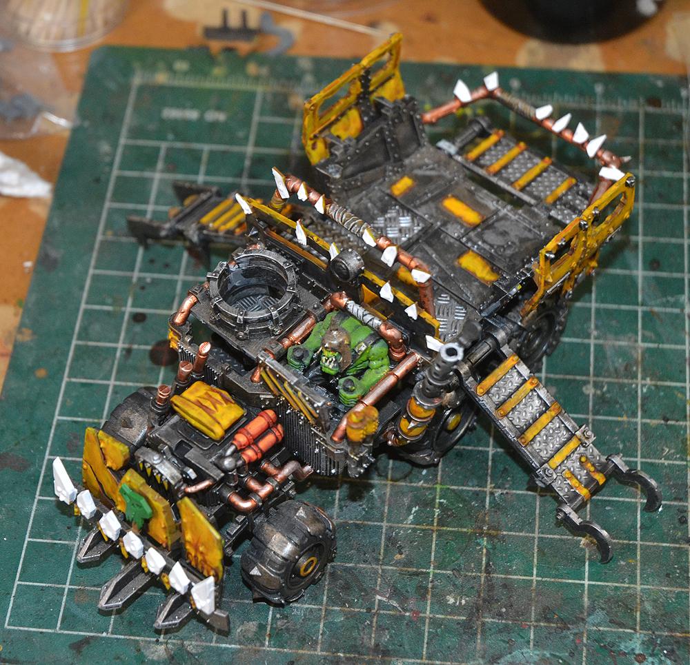 Bad Moons, Orks, Trukk, Warhammer 40,000, Work In Progress