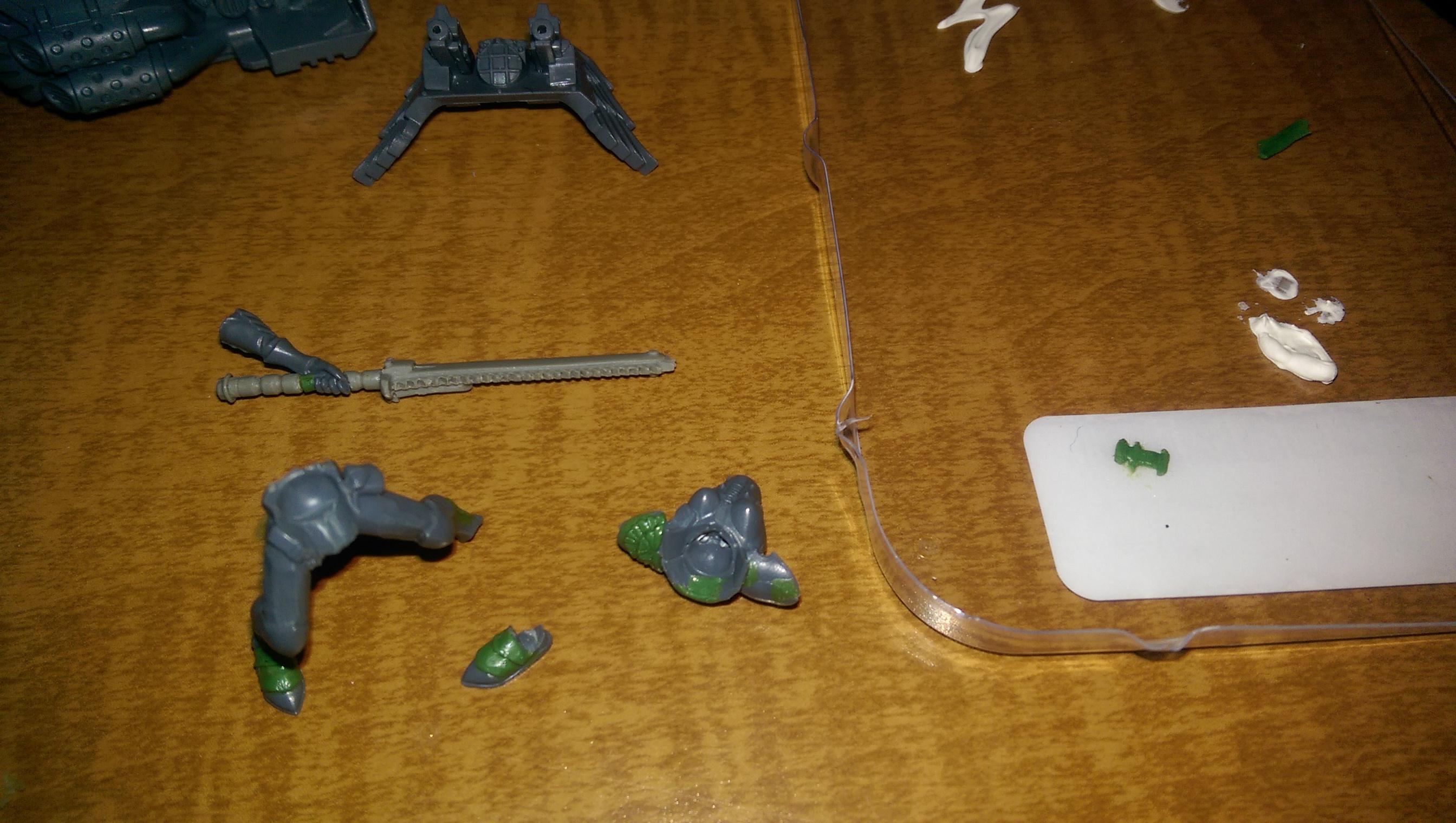 Biker Canoness greenstuff round 1
