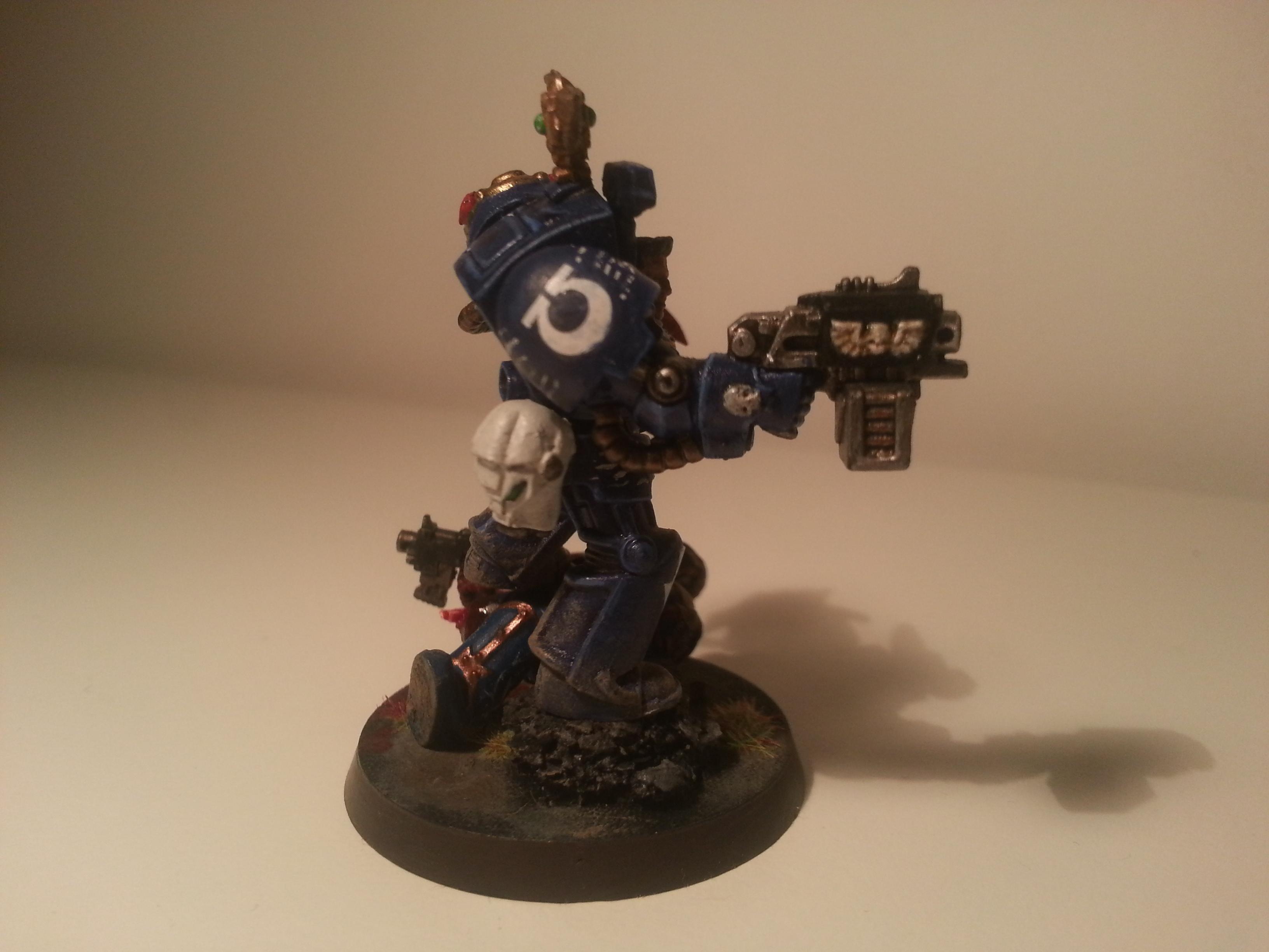 Conversion, Power Fist, Space Marines, Terminator Armor, Ultramarines, Veteran