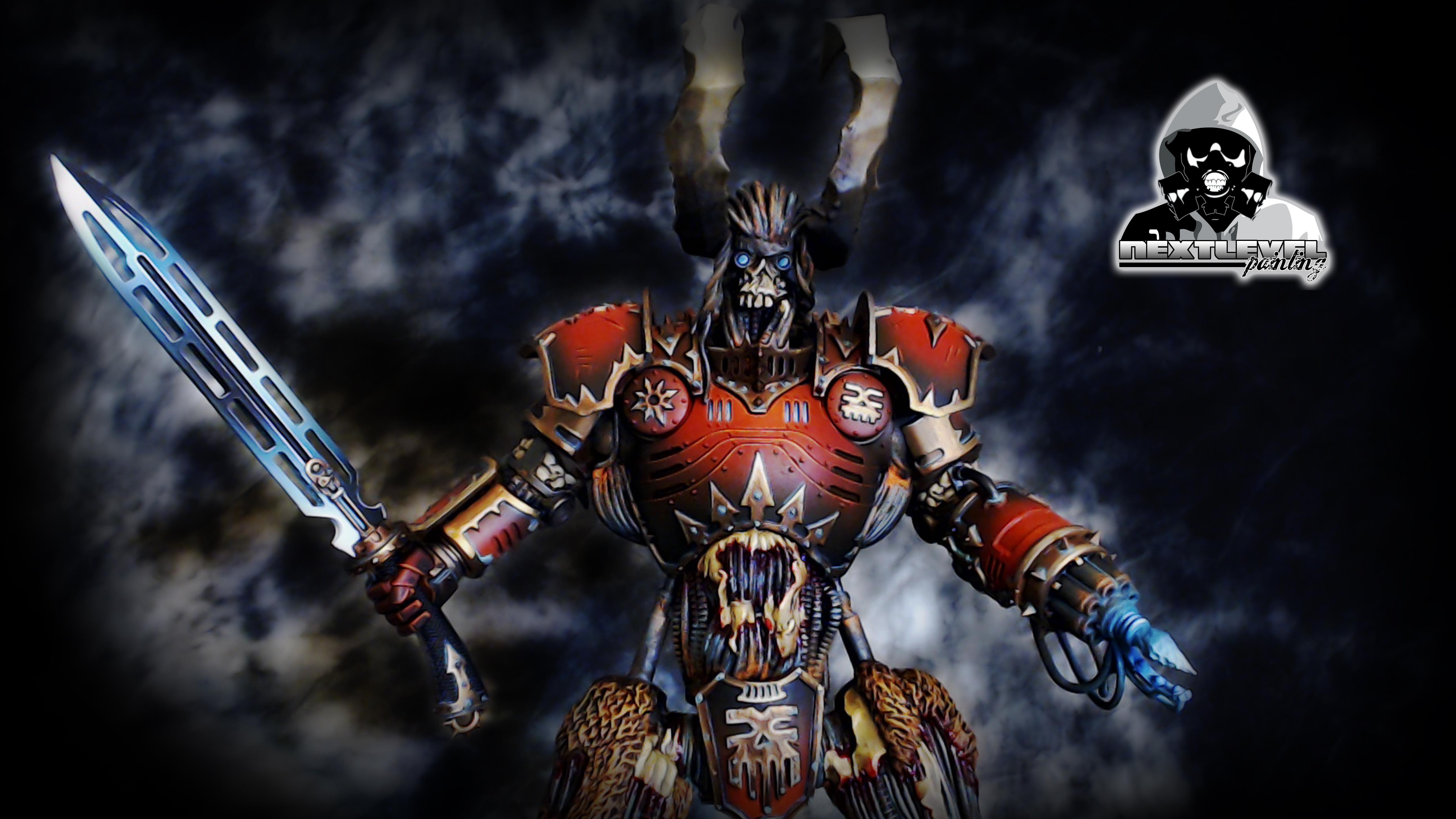 Chaos, Chaos Knight Titan, Dark Angels, Warhammer 40,000, Warhound