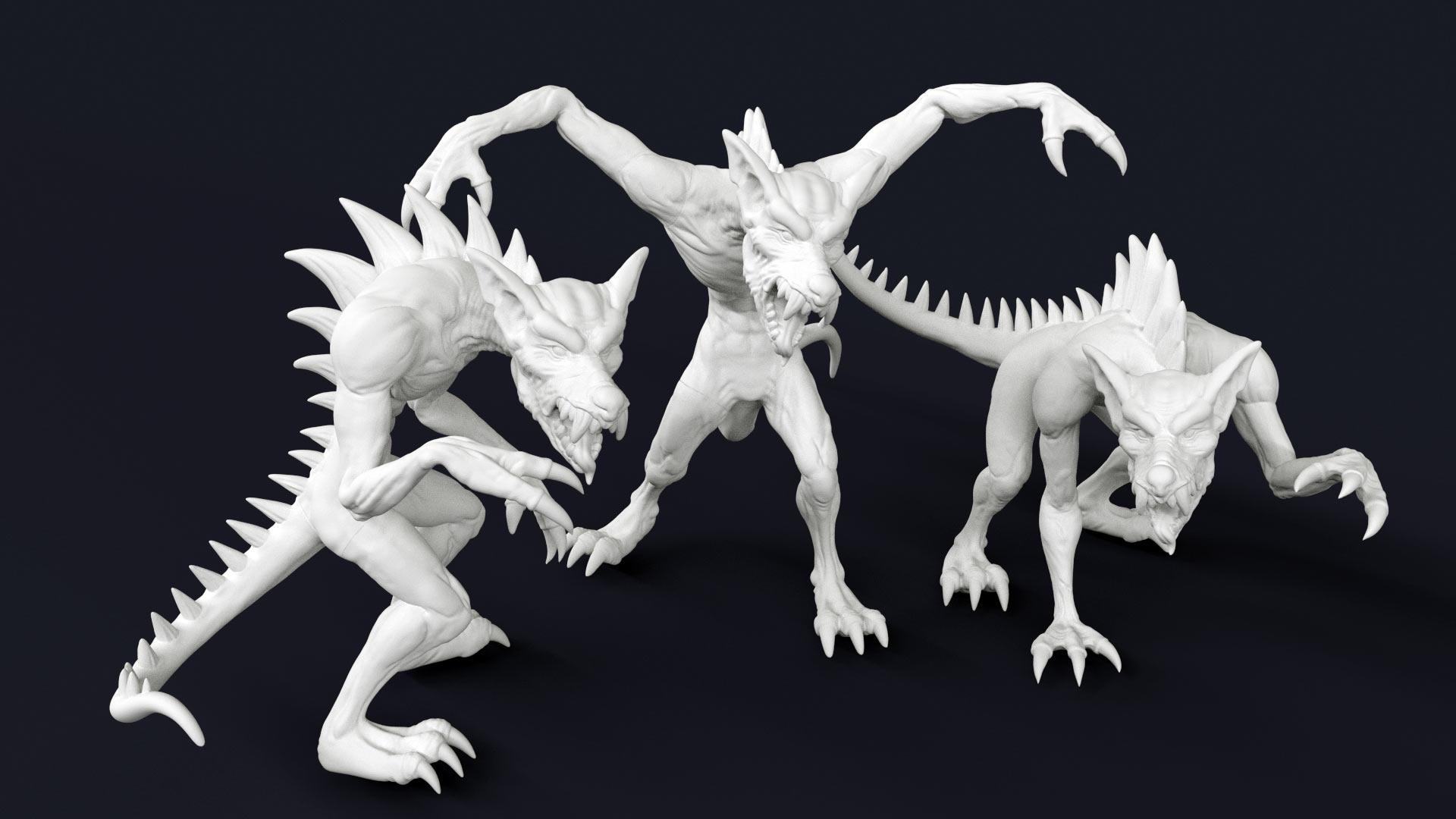 Chupacabra 3D Renders