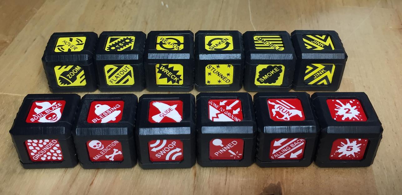 Flatout, Hover, Immobile, Jink, Modcube, Shaken, Smoke, Stunned, Tiles, Weapon, Wreck, Zoom