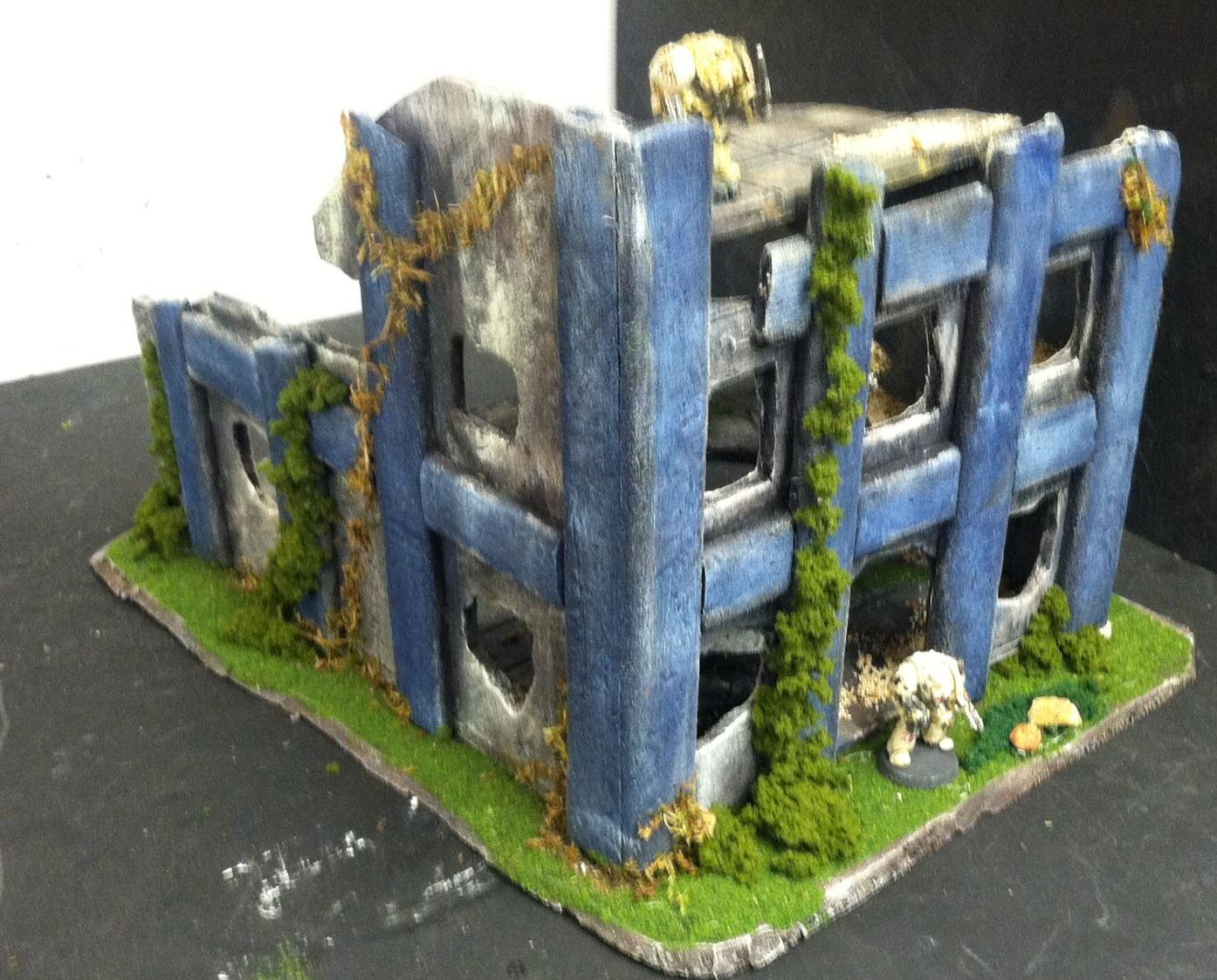 Blasted building set