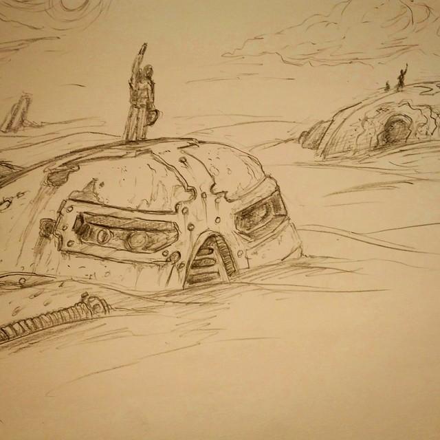 Artwork, Freehand, "Remnants"