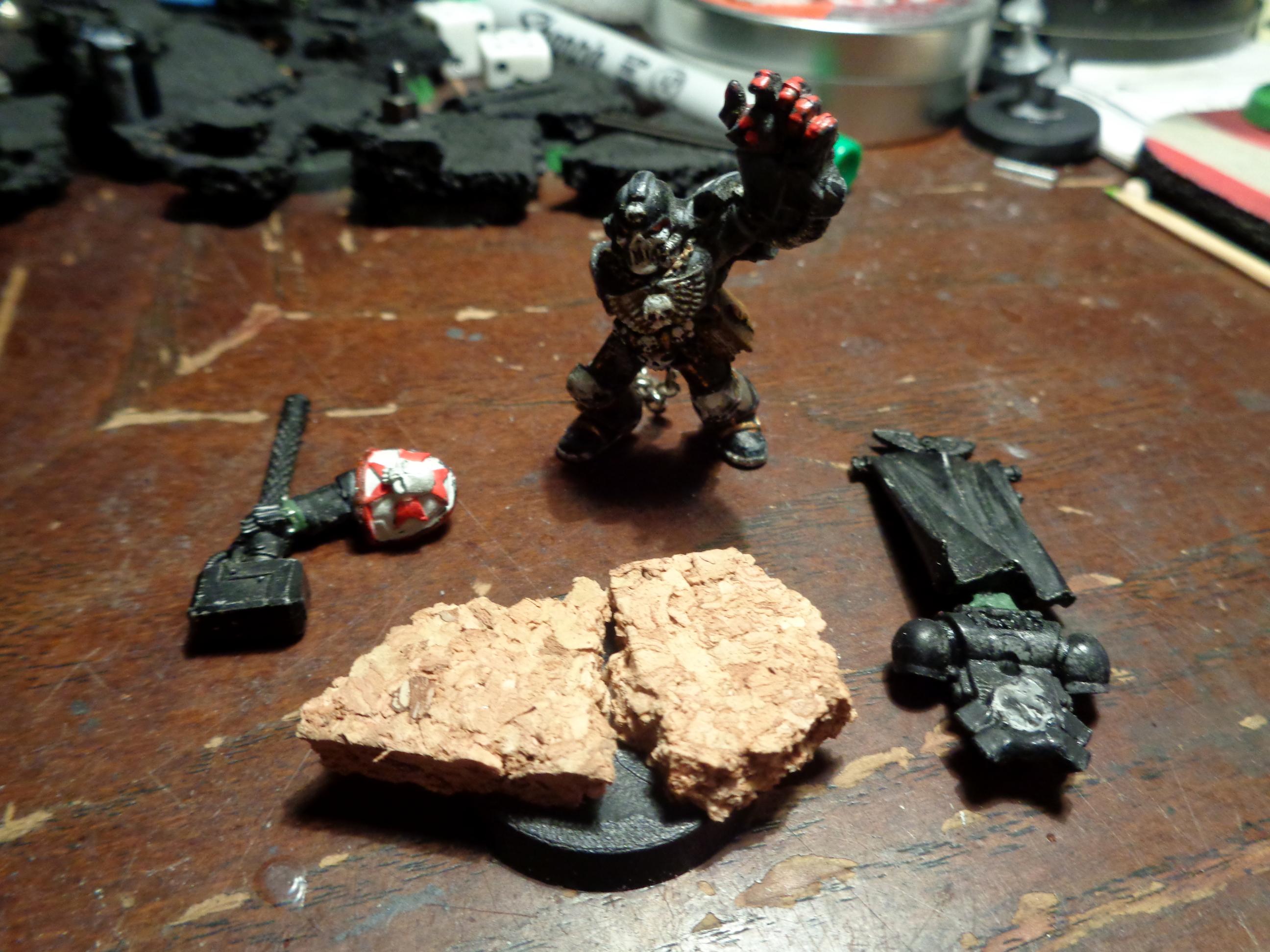 Black Templar chaplain wip