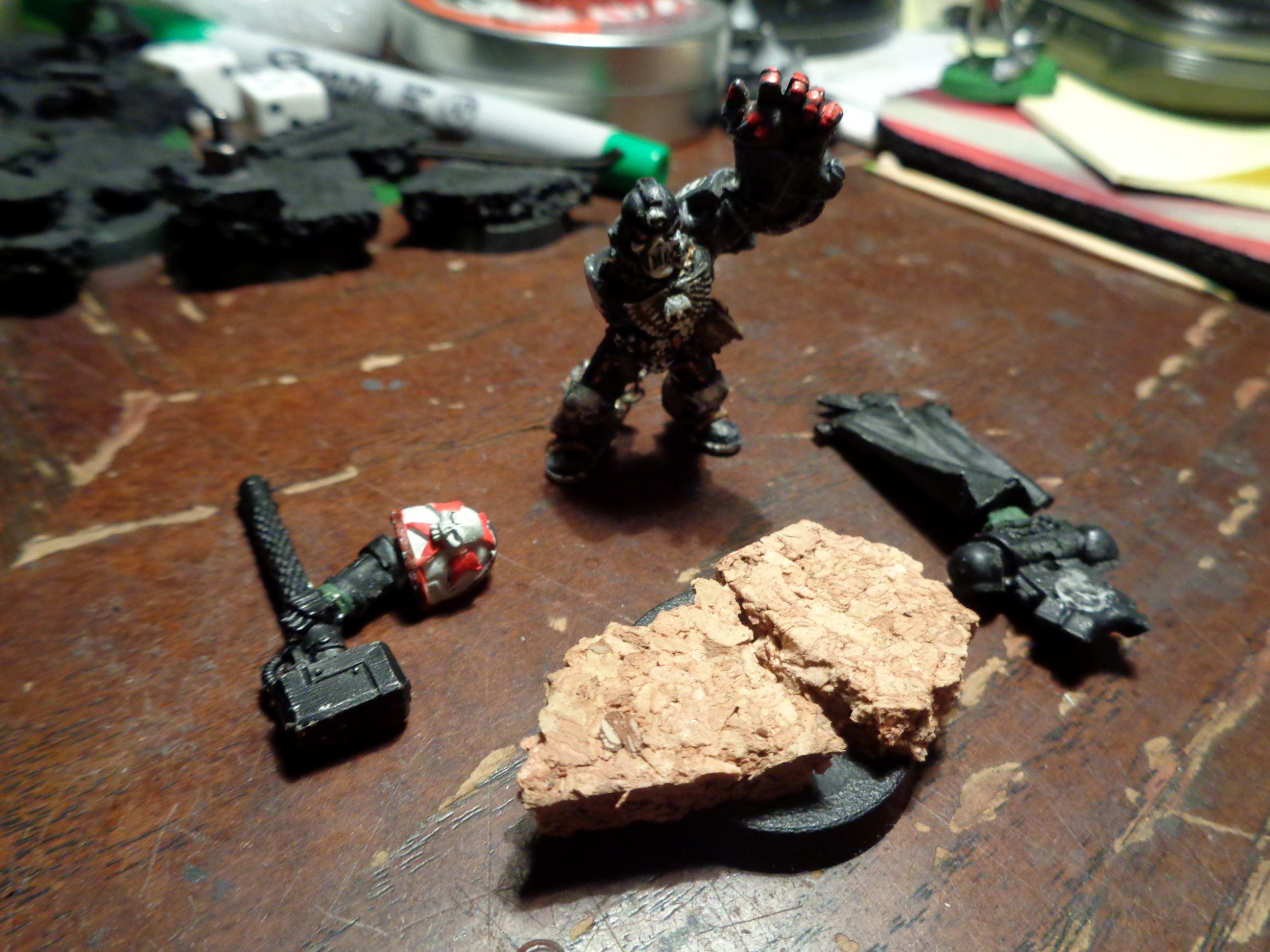Black Templar chaplain wip 2
