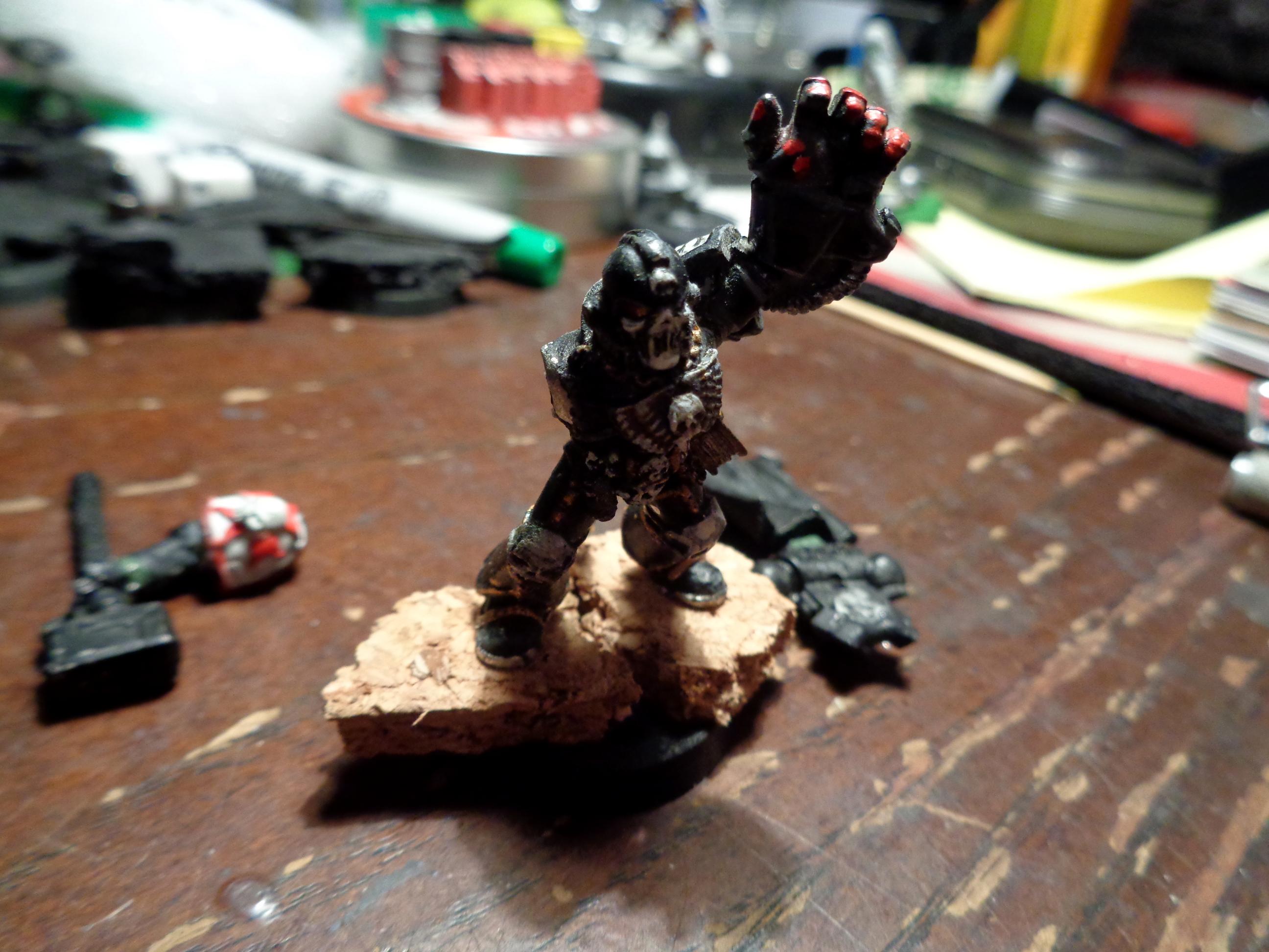 Black Templar chaplain wip 3