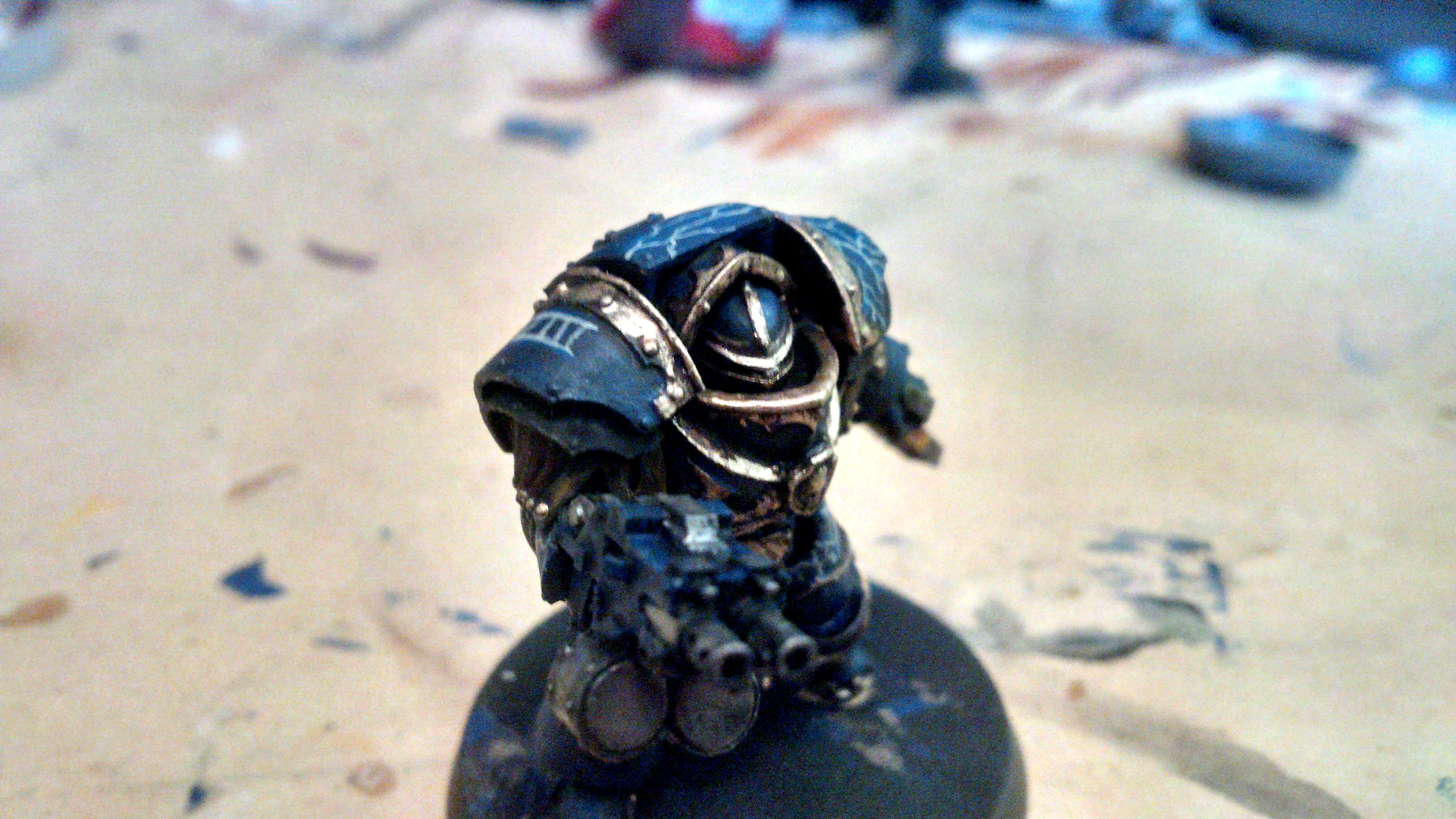 30k, Blue, Cataphractii, Gold, Horus Heresy, Lightning, Night Lord, Skull, Terminator Armor