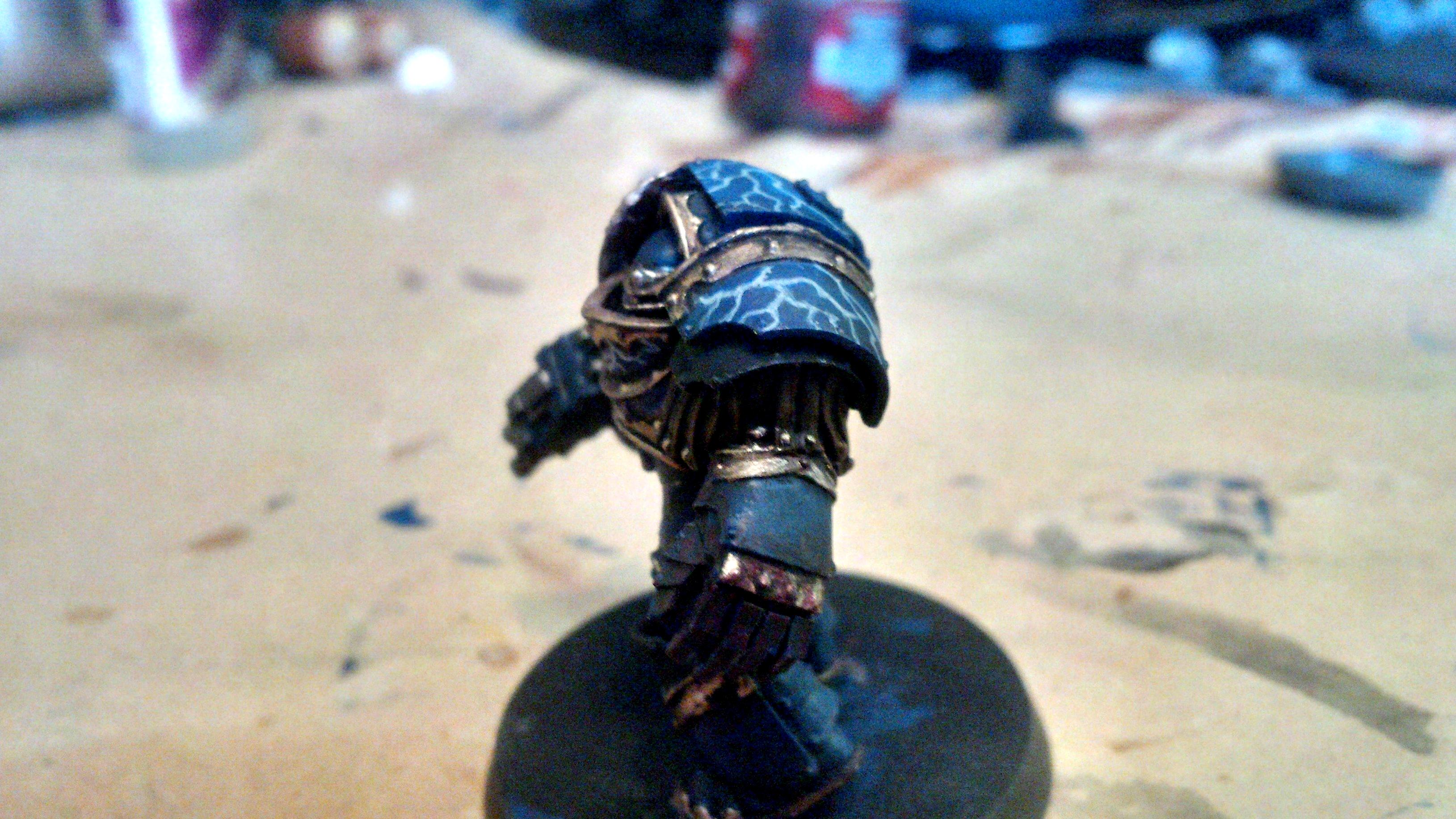 30k, Blue, Cataphractii, Gold, Horus Heresy, Lightning, Night Lord, Skull, Terminator Armor