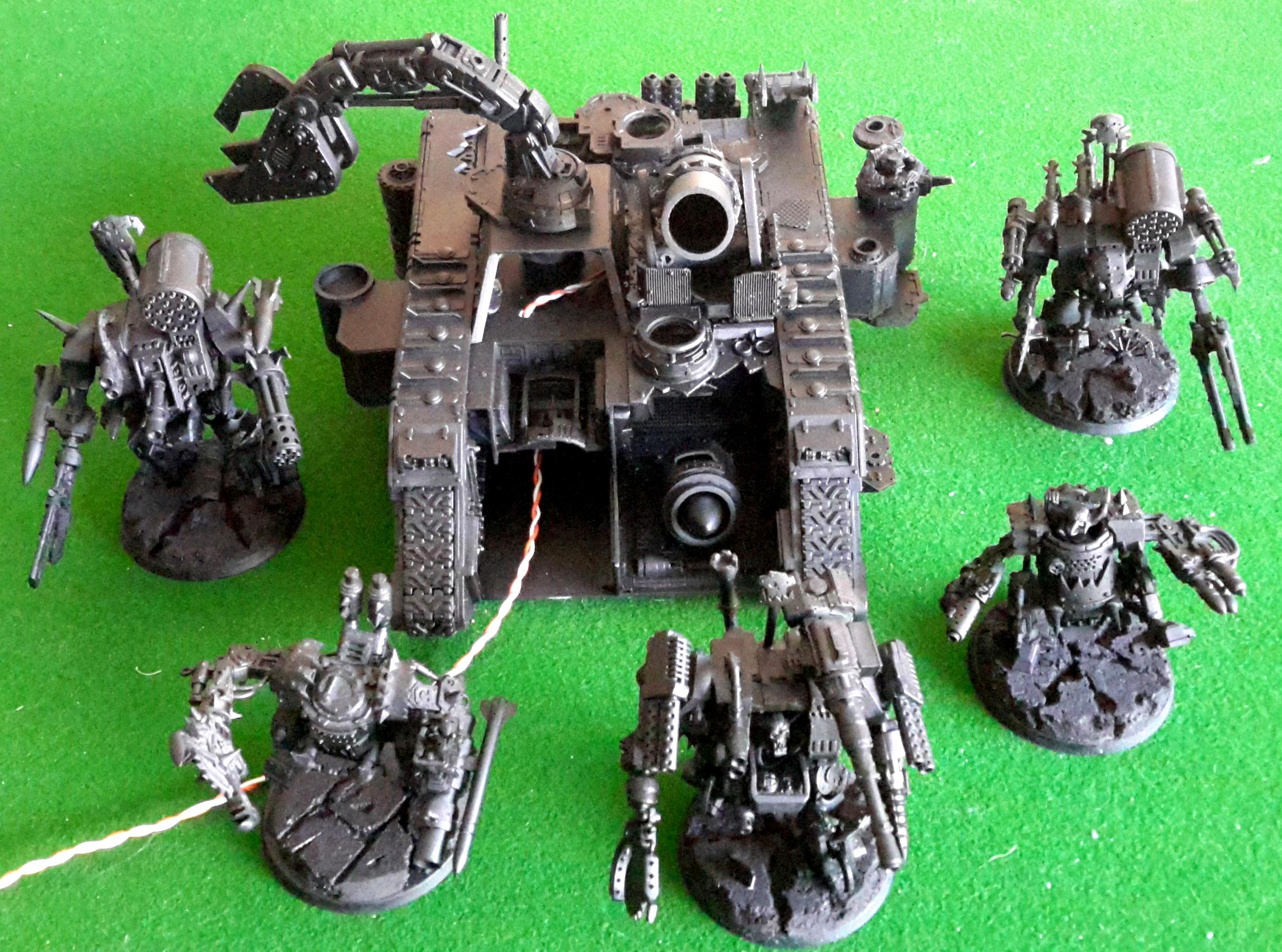 Battle Fortress, Battlewagon, Claw, Conversion, Fortress, Grappling Claw, Looted, Orks, Wagon