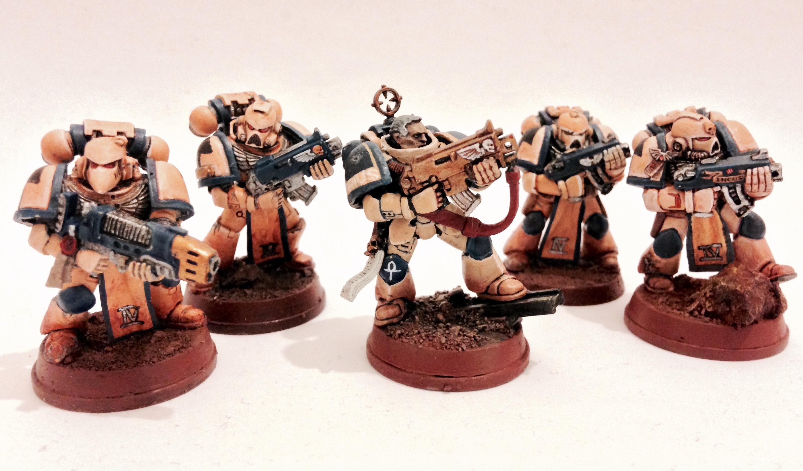 Plasma Gun, Space Marines, Squad, Tactical, Warhammer 40,000