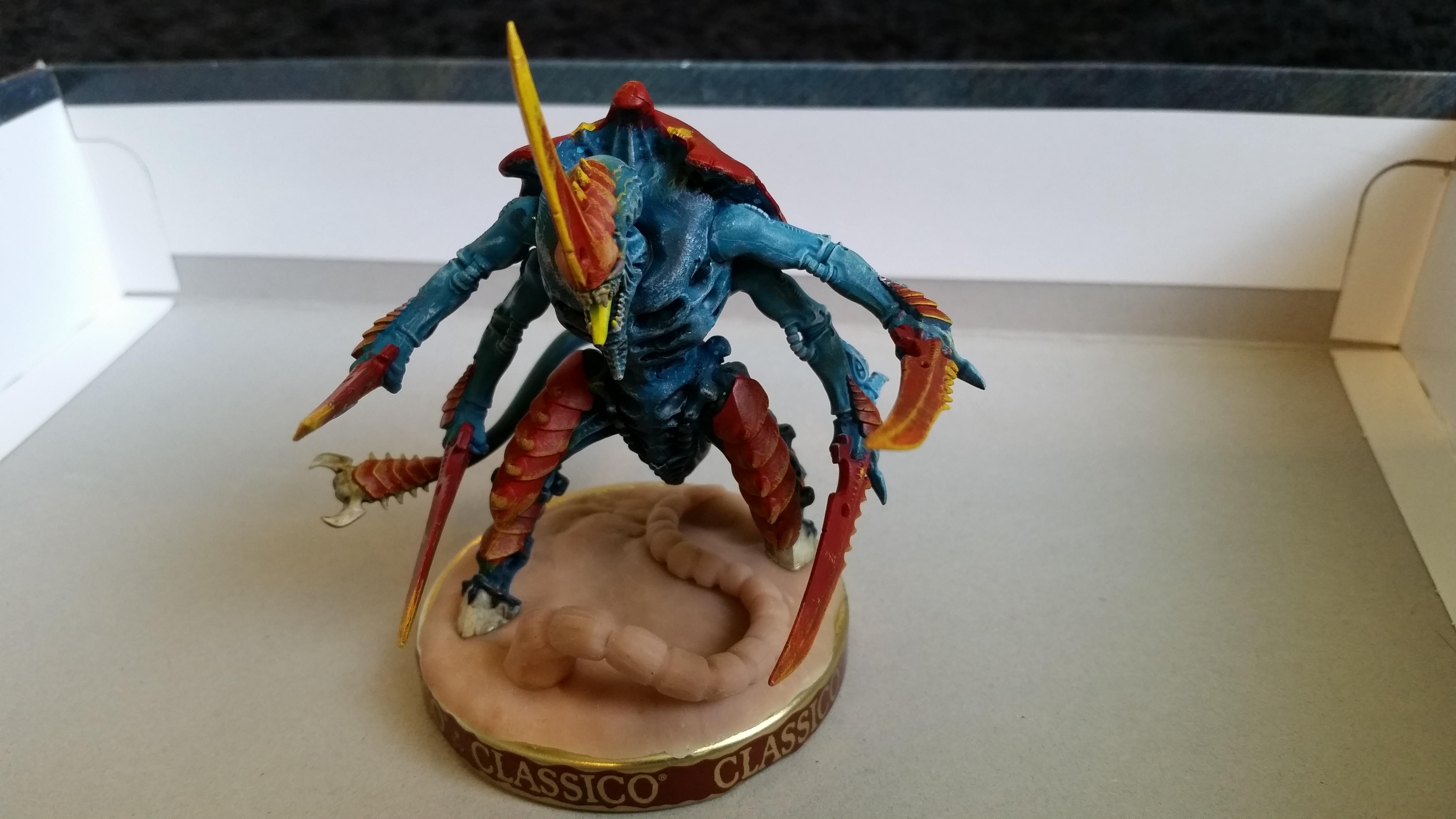 Arbiter959, Base, Blue, Bone Swords, Classico, Hive Tyrant, Nids, Putty, Red, Sculpted, Sculpting, Tyranids, Warhammer 40,000
