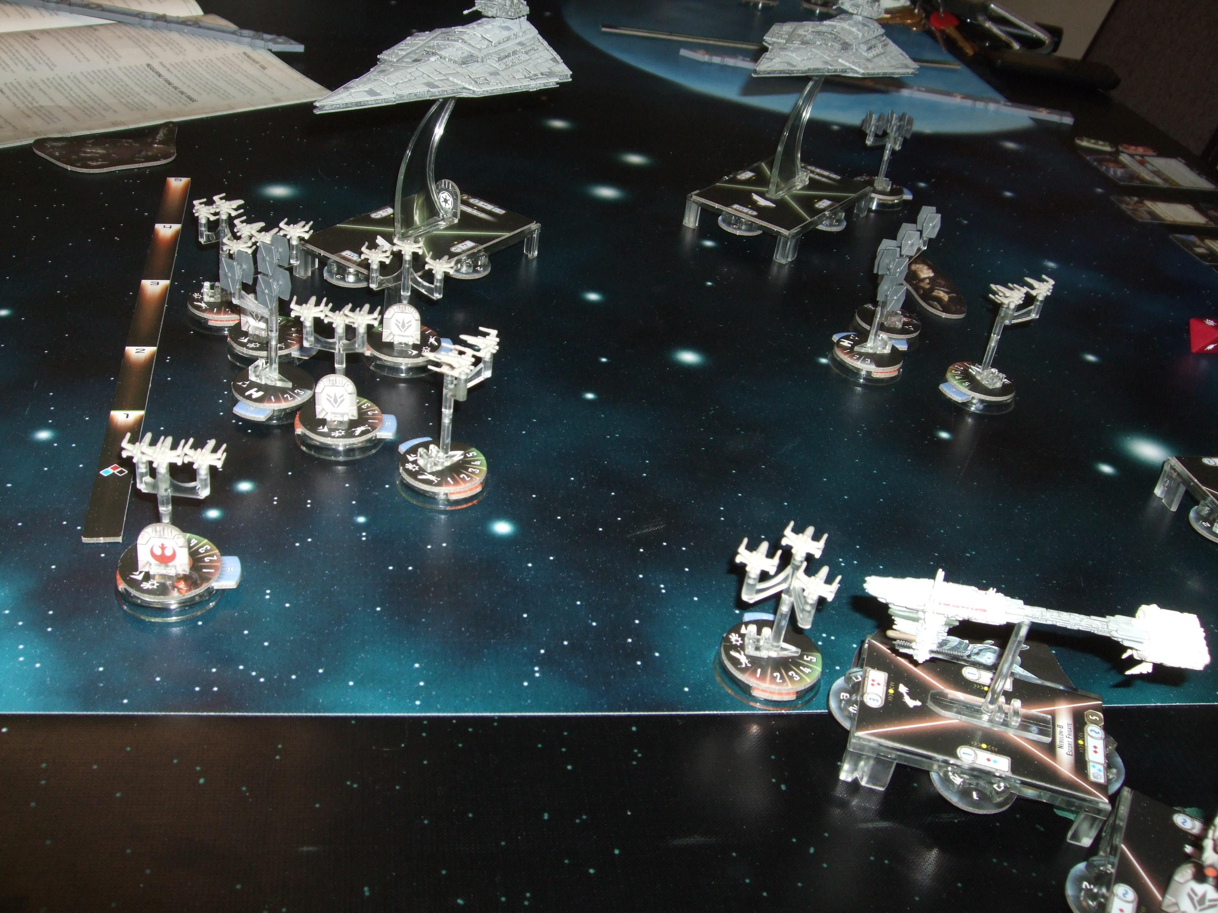 Armada, Space, Star Destroyer, Star Wars, X Wing