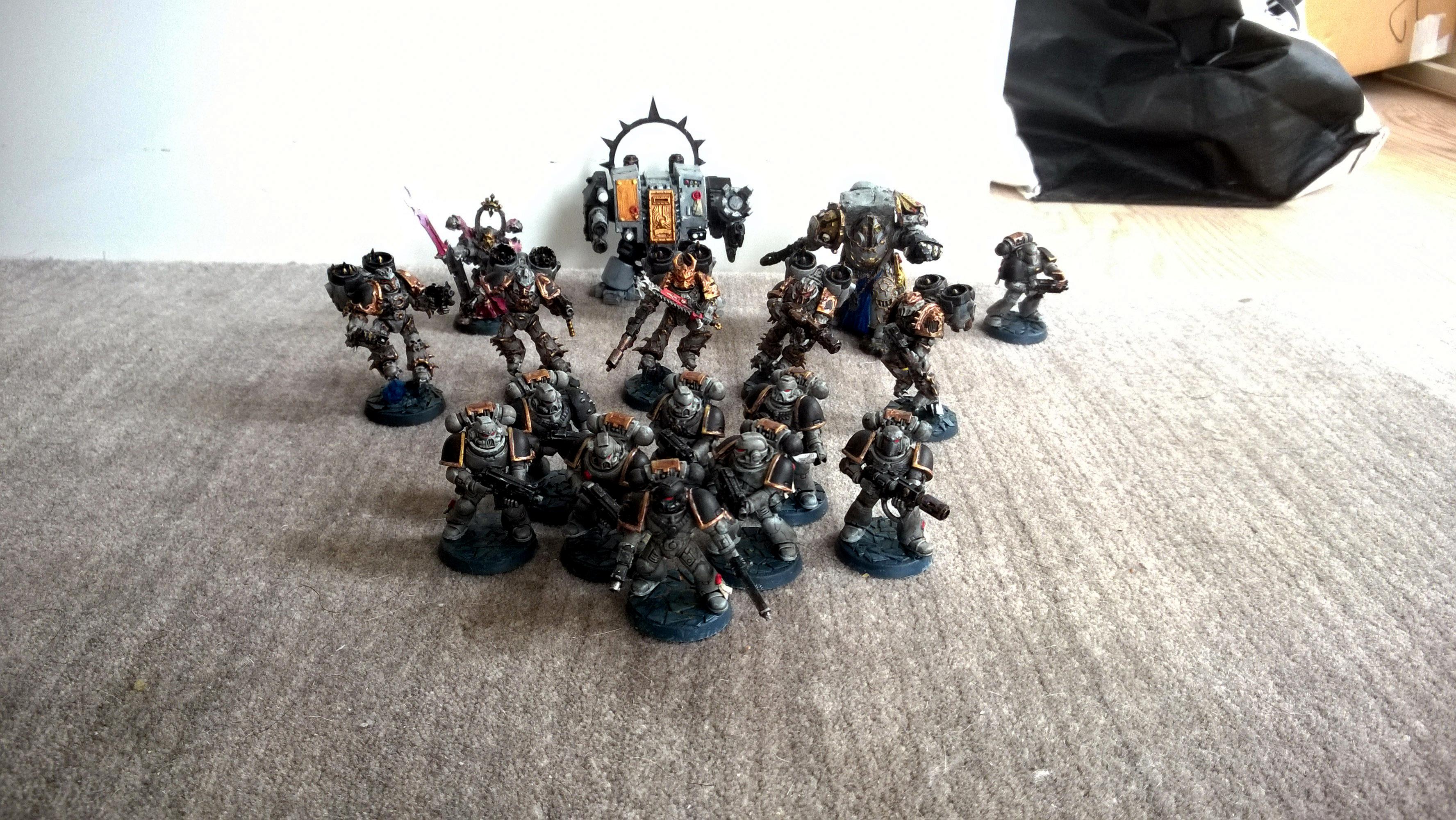 Chaos Space Marines, Loyalist, Word Bearers, Work In Progress