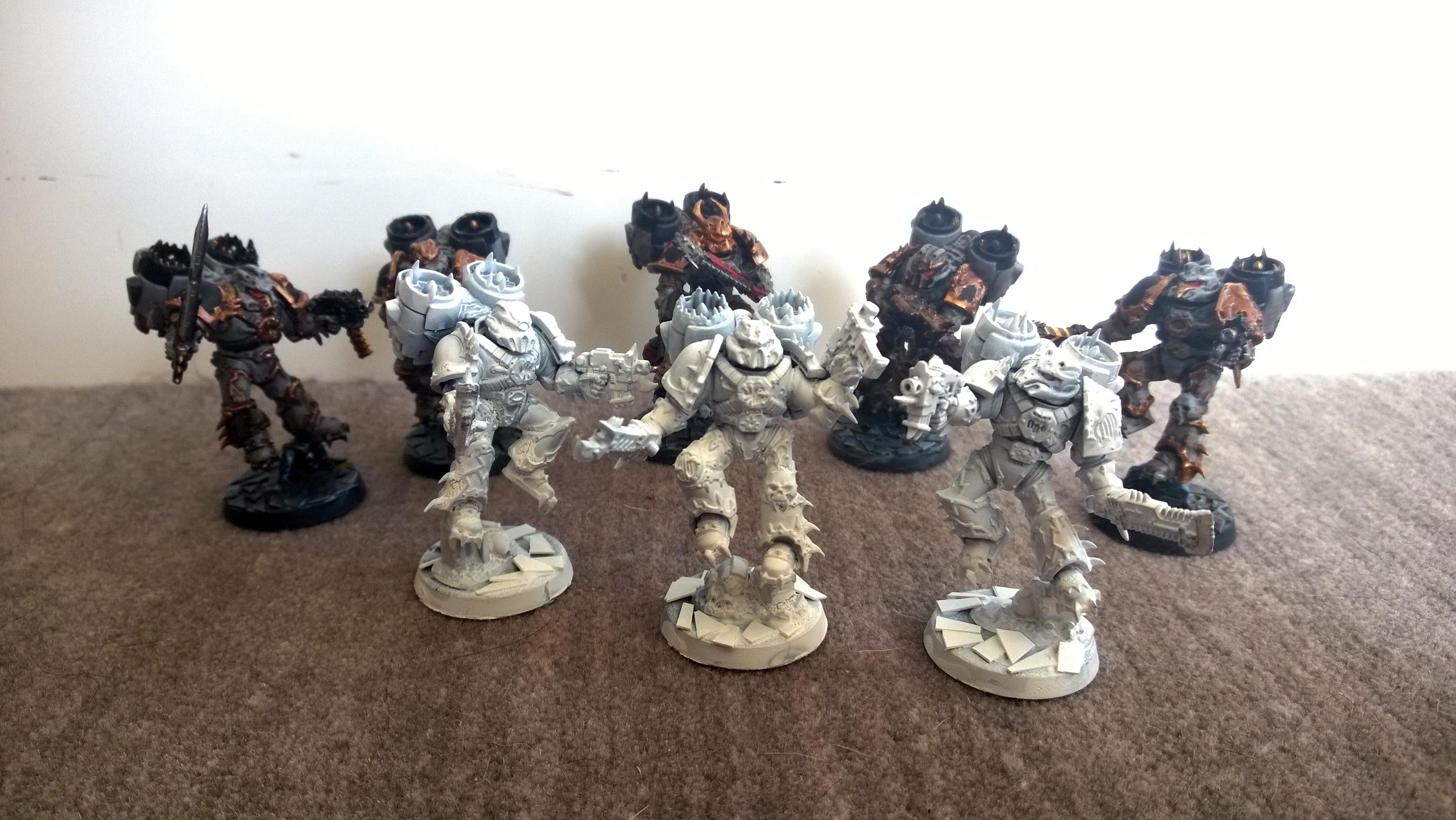 Chaos Space Marines, Loyalist, Raptors, Word Bearers, Work In Progress