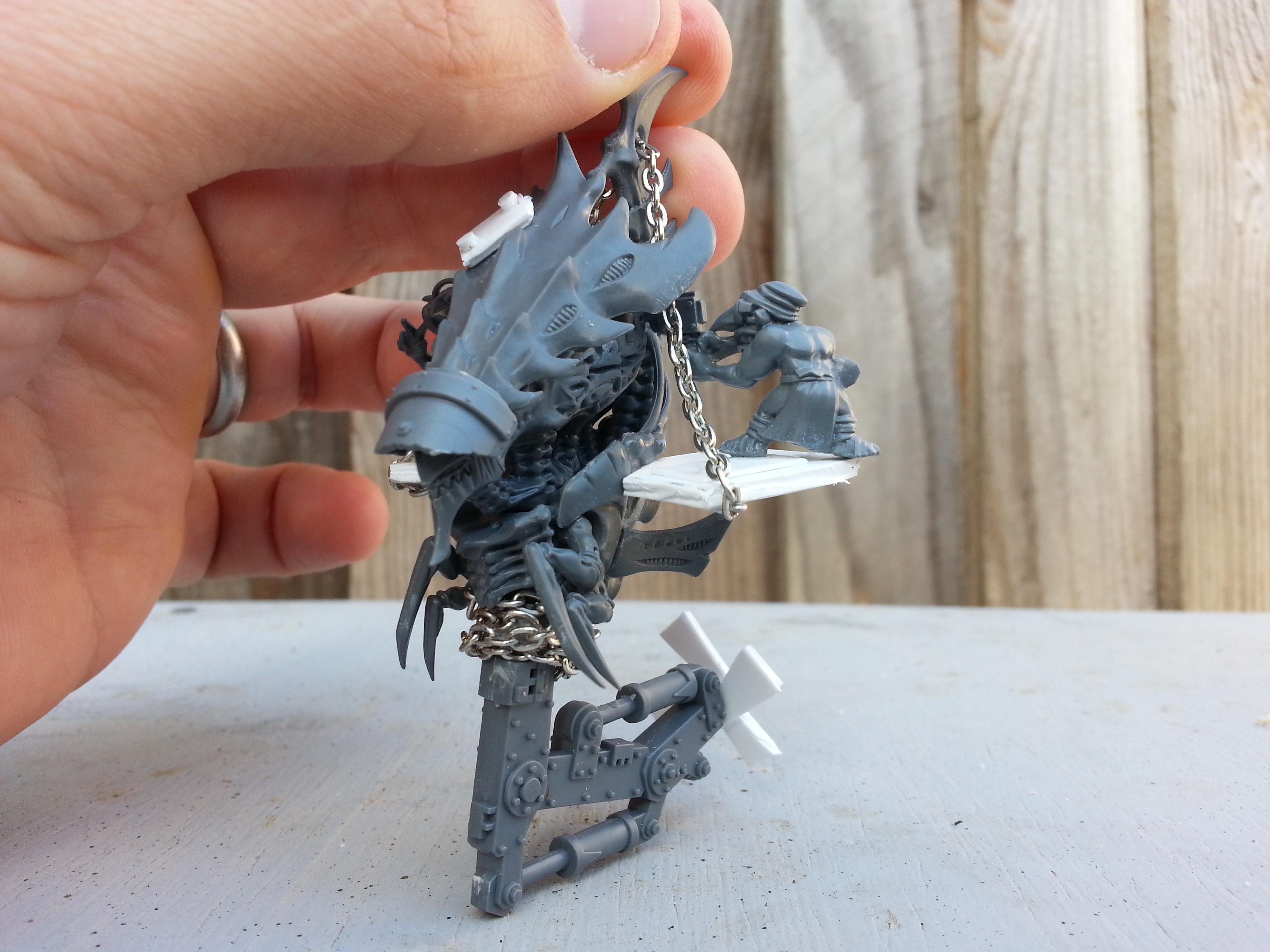 Orks, Tyranids, looted zoanthrope WIP