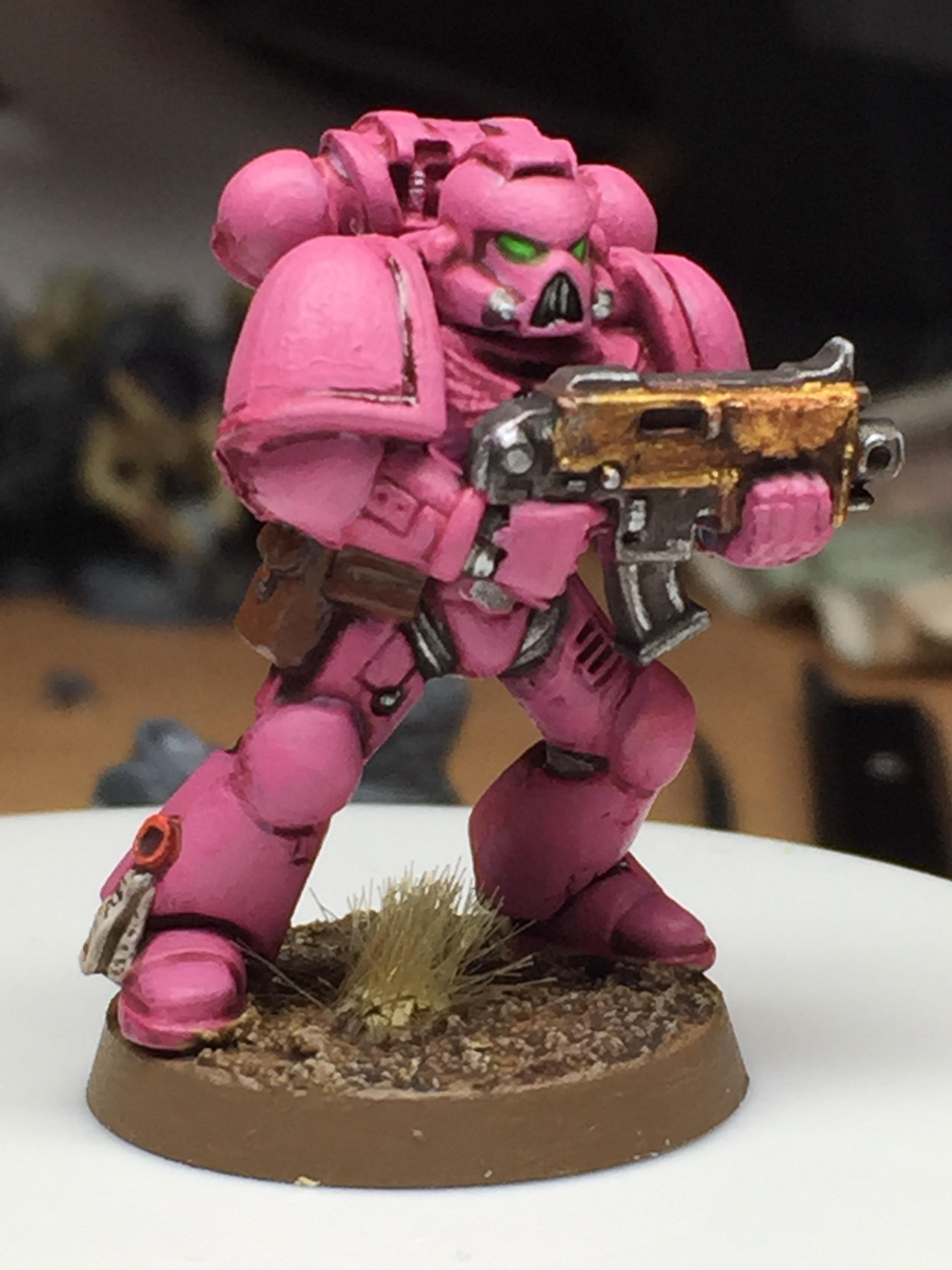 Space Marines, Daddy, can we paint a pink Space Marine...?