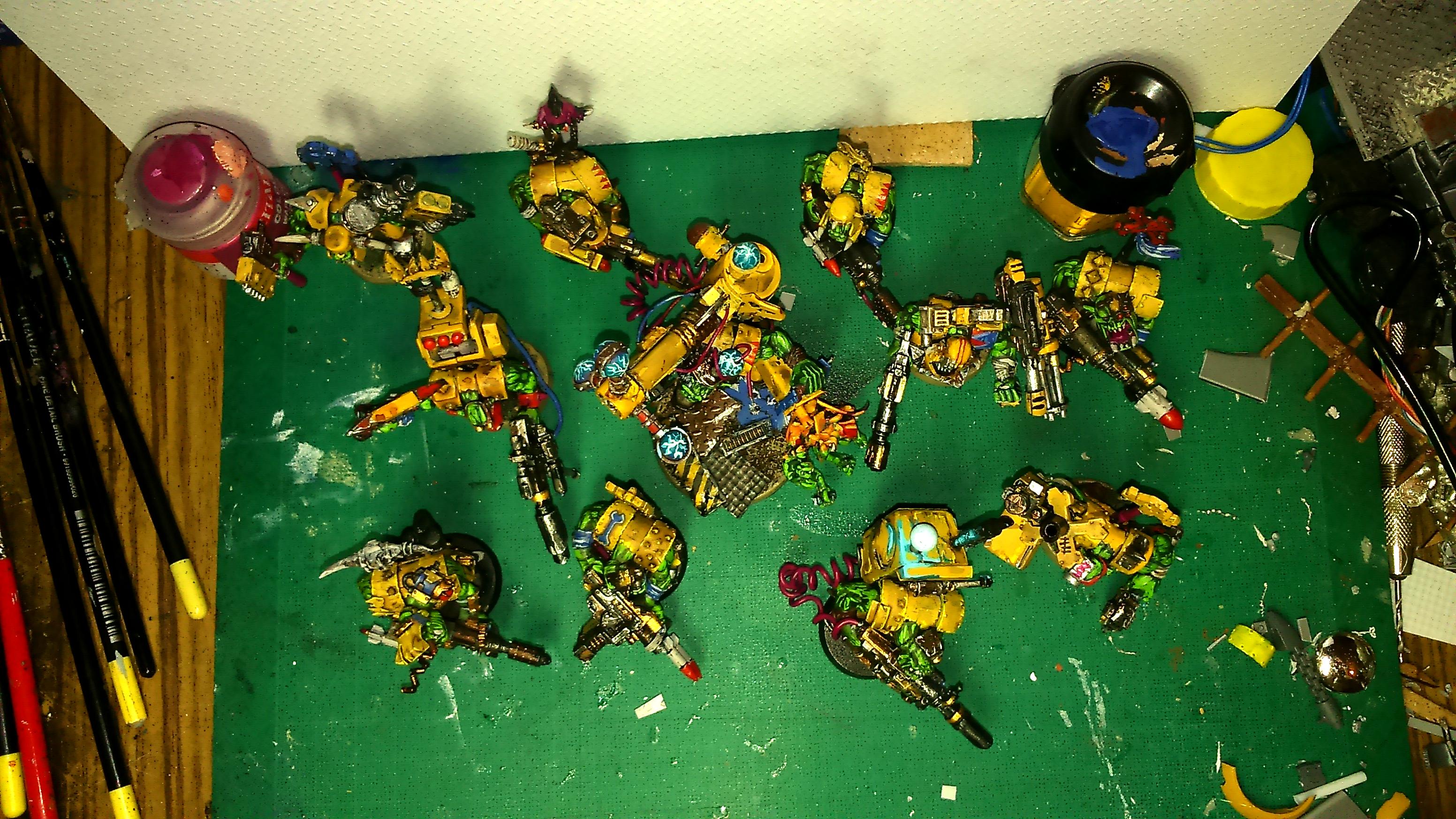 Army, Bad Moons, Badmoons, Battle, Big Mek, Blood Axe, Conversion, Custom, Flash Gitz, Orks, Scratch Build, Terrain, Yellow