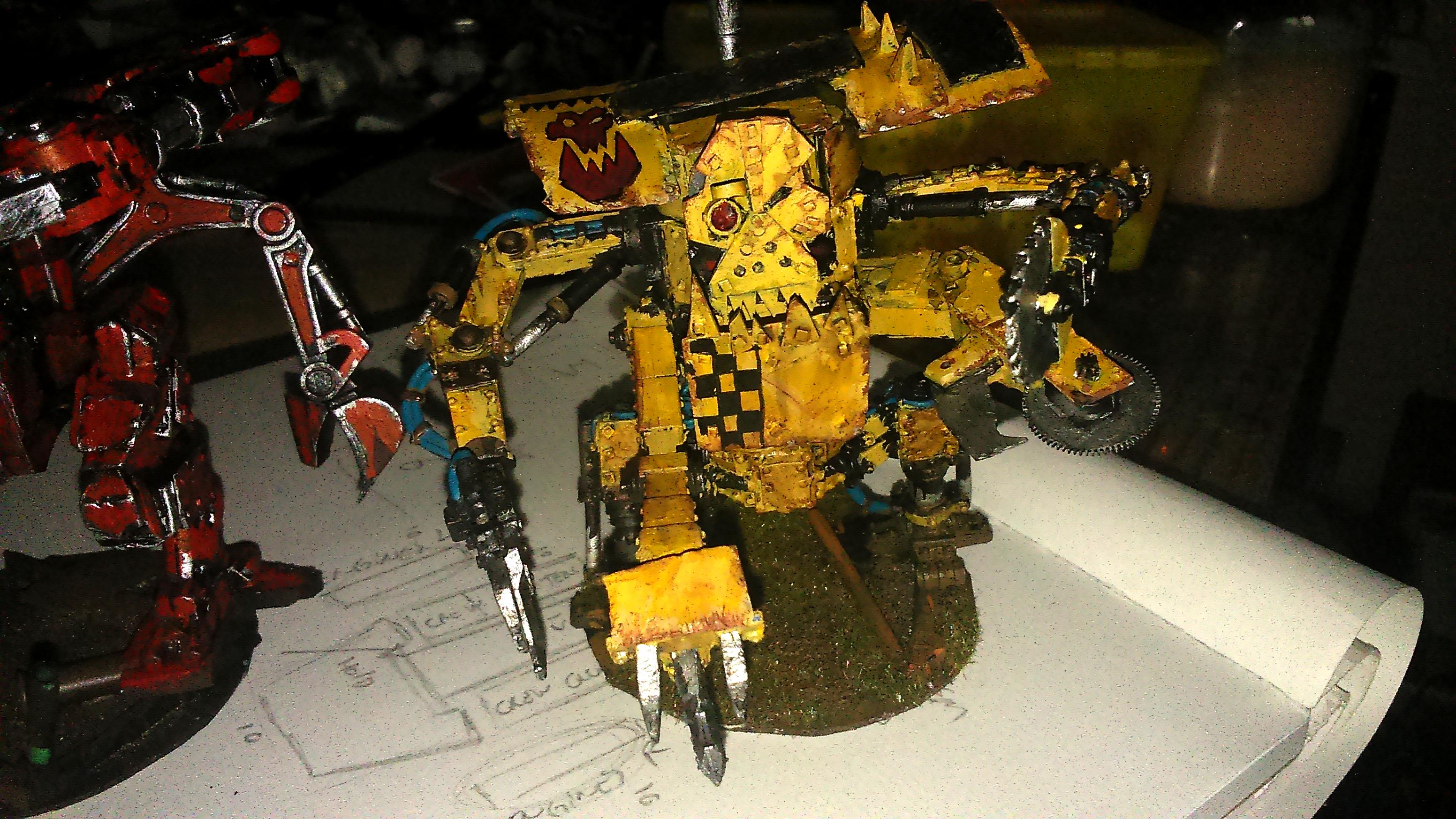 Army, Battle, Blood Axe, Conversion, Custom, Dakka Dakka, Deff Dredd, Dreadnaut, Dredd Mob, Dredds, Orks, Scratch Build, Terrain