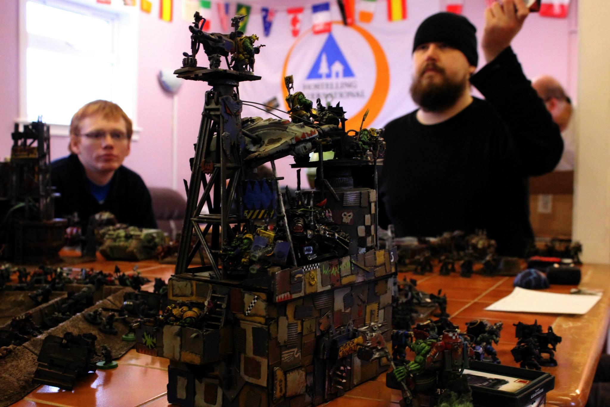 Army, Battle, Blood Axe, Conversion, Custom, Game Table, Orks, Scratch Build, Terrain