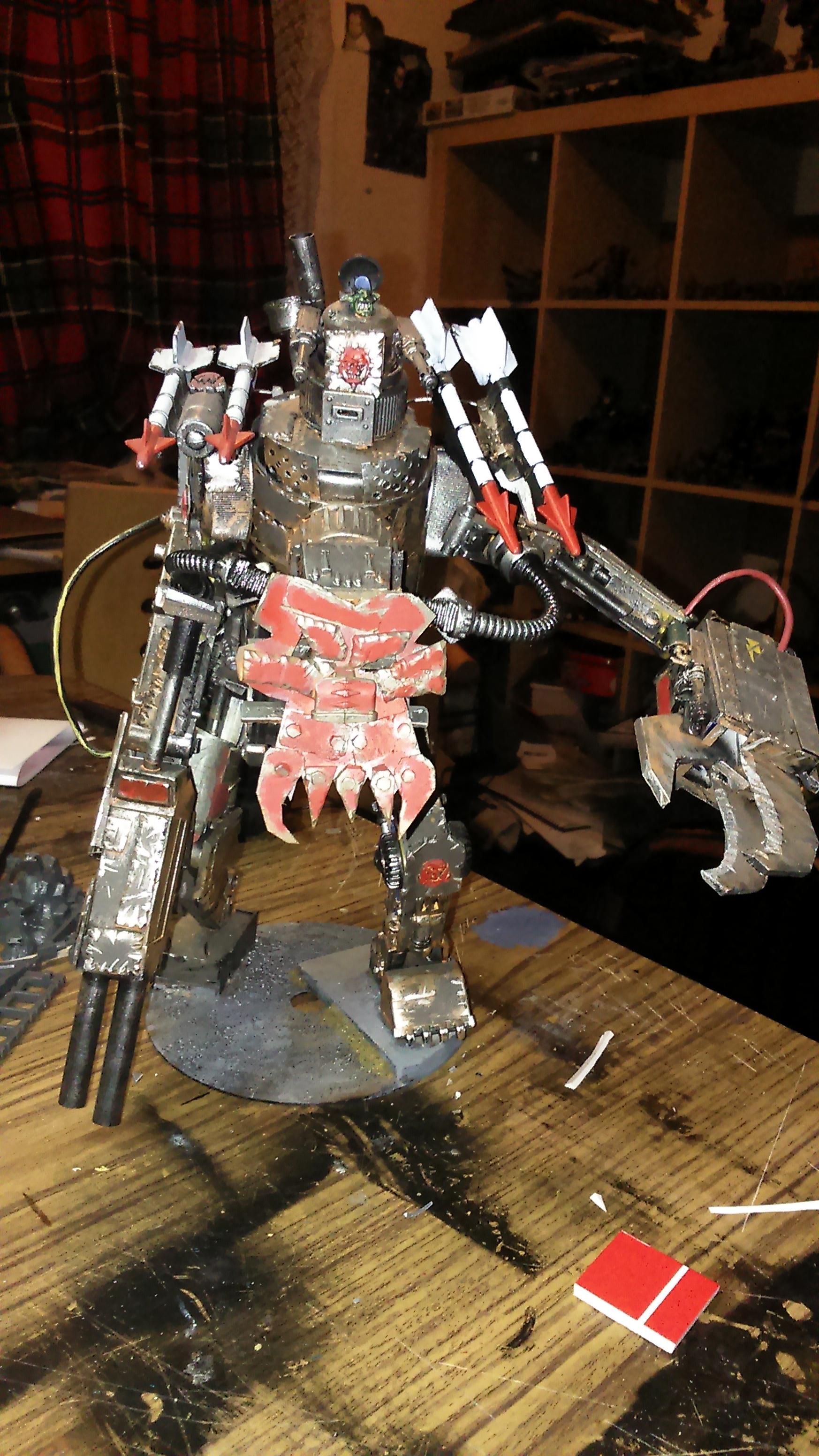 Army, Battle, Blood Axe, Conversion, Custom, Gargant, Orks, Scratch Build, Stompa, Terrain