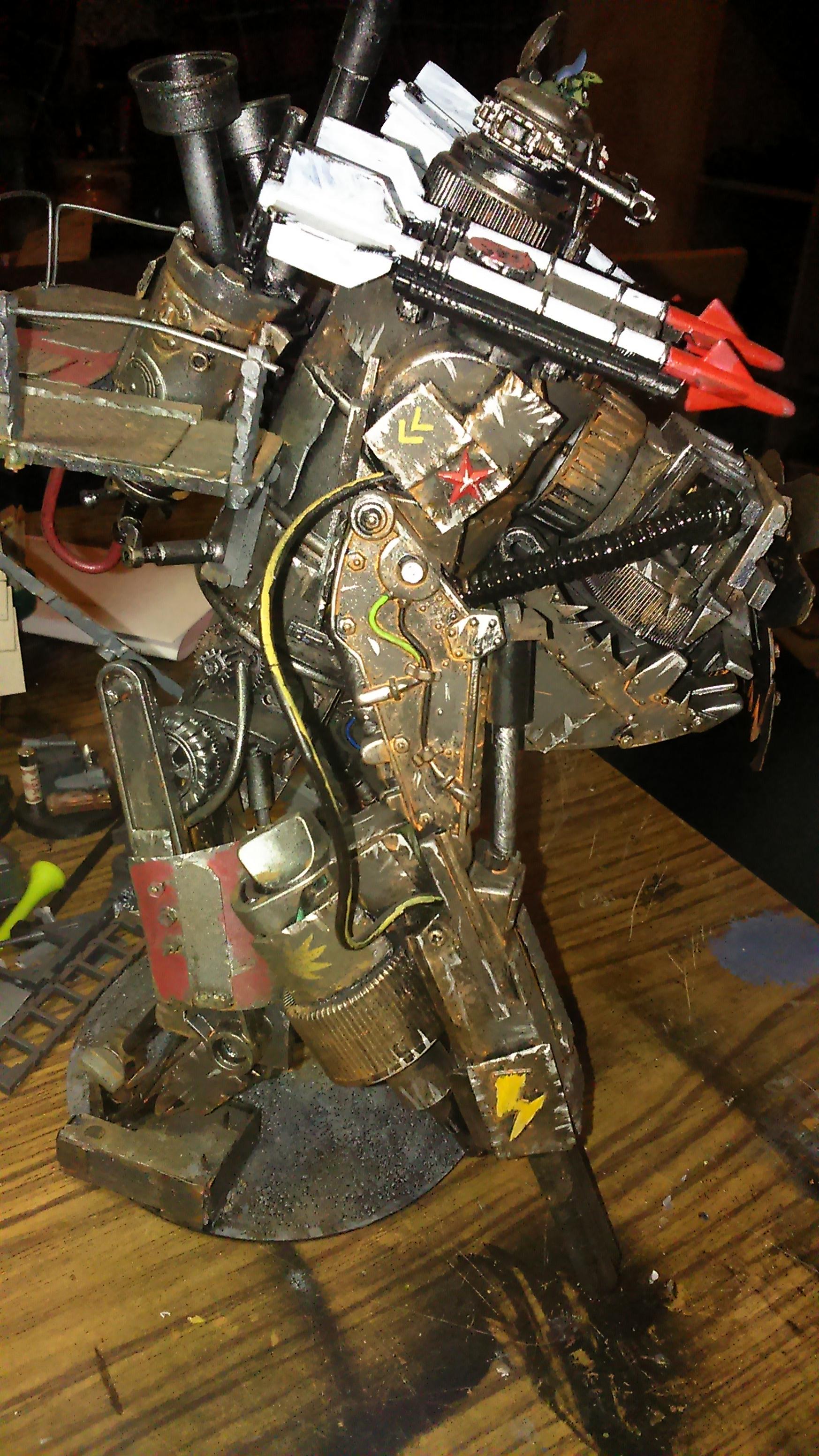 Army, Battle, Blood Axe, Conversion, Custom, Gargant, Orks, Scratch Build, Stompa, Terrain