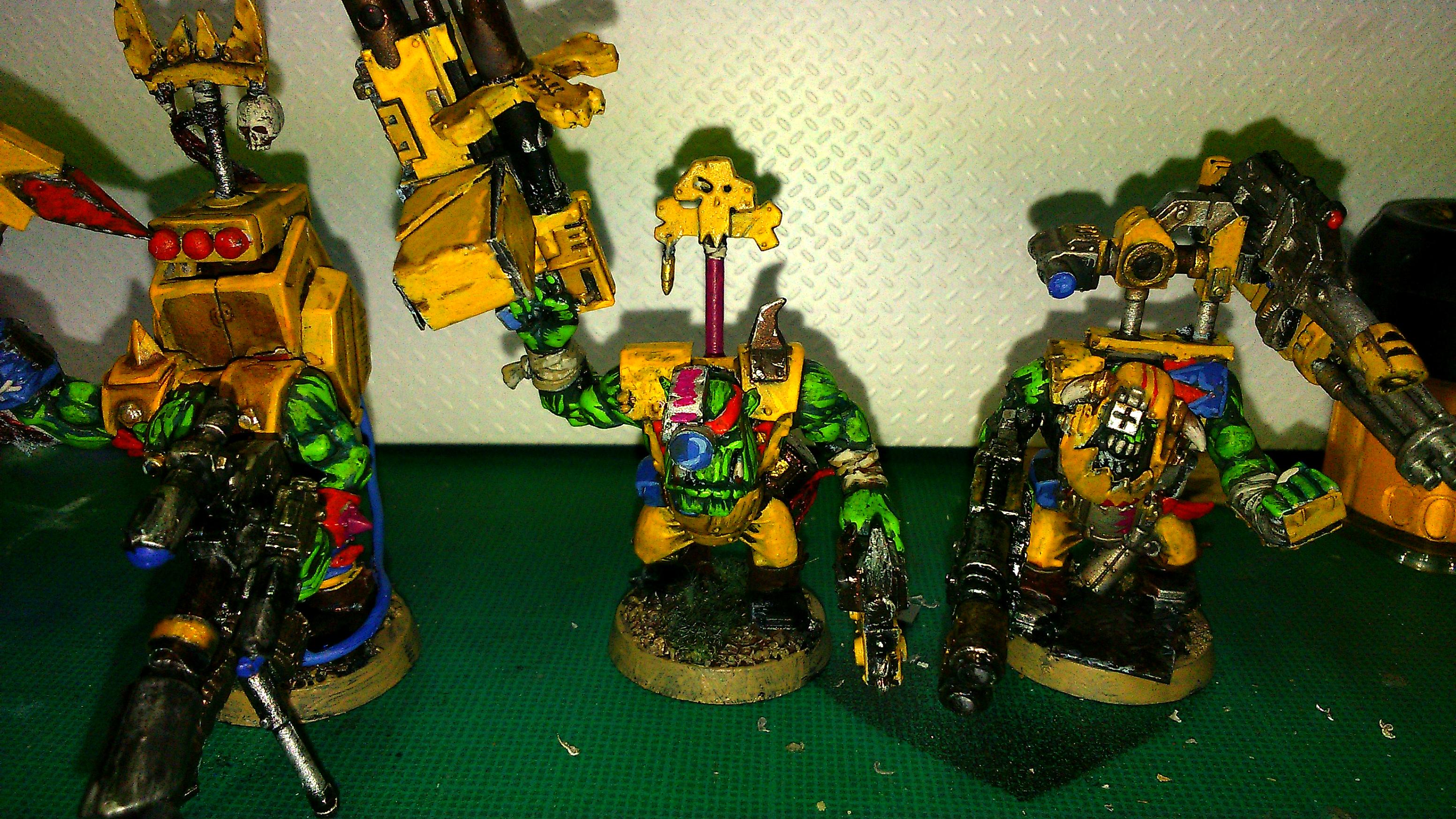 Army, Bad Moons, Badmoons, Battle, Big Mek, Blood Axe, Conversion, Custom, Flash Gitz, Orks, Scratch Build, Terrain, Yellow