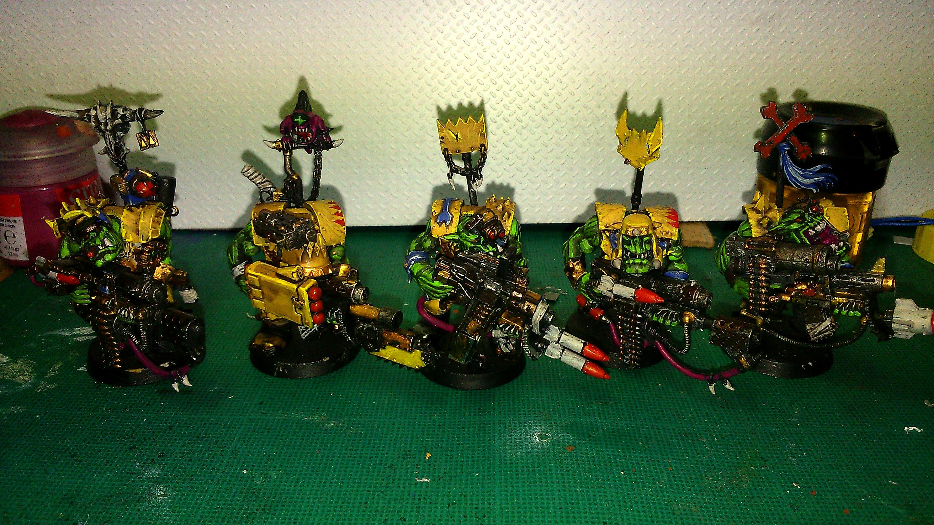 Army, Bad Moons, Badmoons, Battle, Big Mek, Blood Axe, Conversion, Custom, Flash Gitz, Orks, Scratch Build, Terrain, Yellow