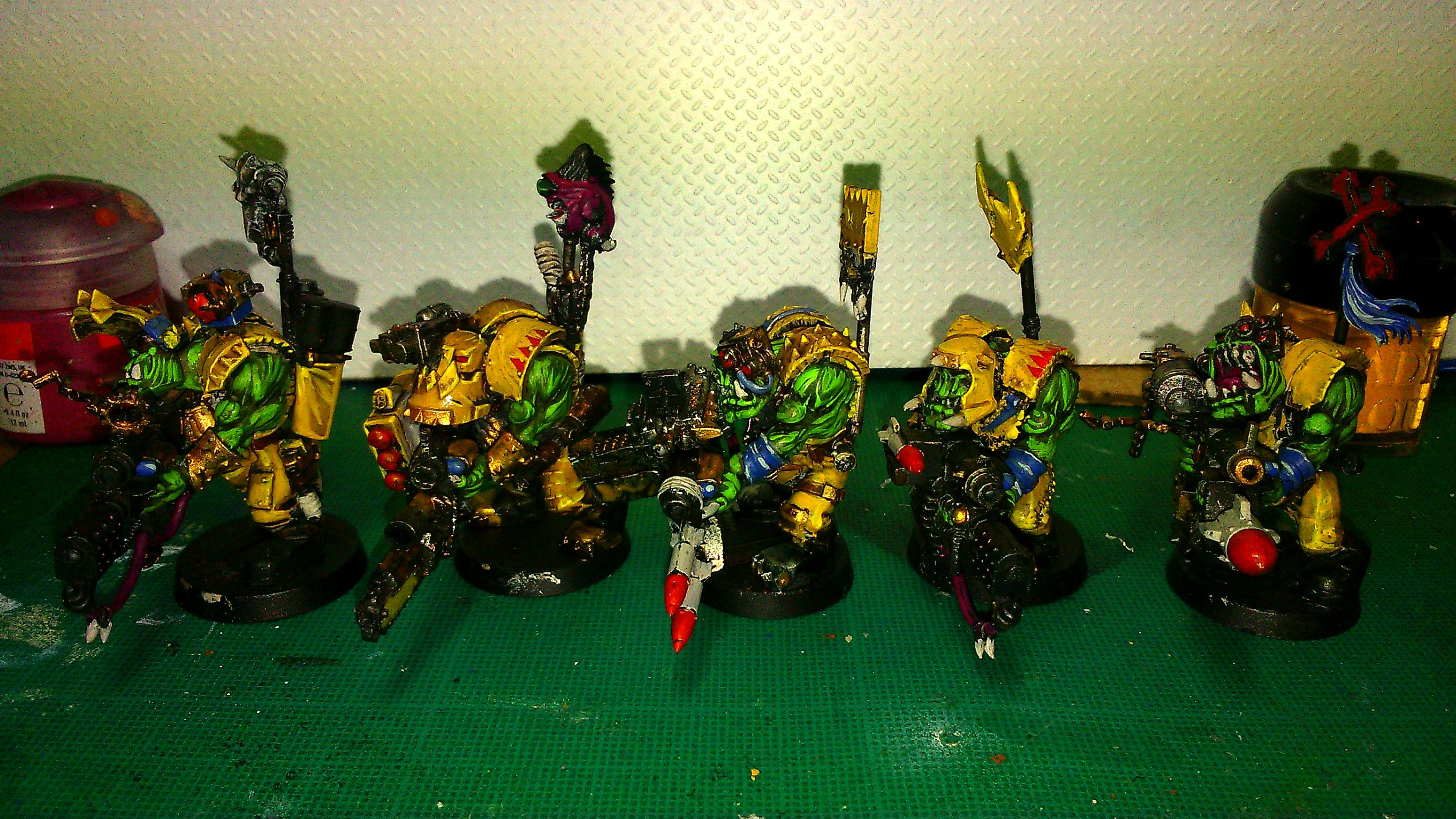 Army, Bad Moons, Badmoons, Battle, Big Mek, Blood Axe, Conversion, Custom, Flash Gitz, Orks, Scratch Build, Terrain, Yellow