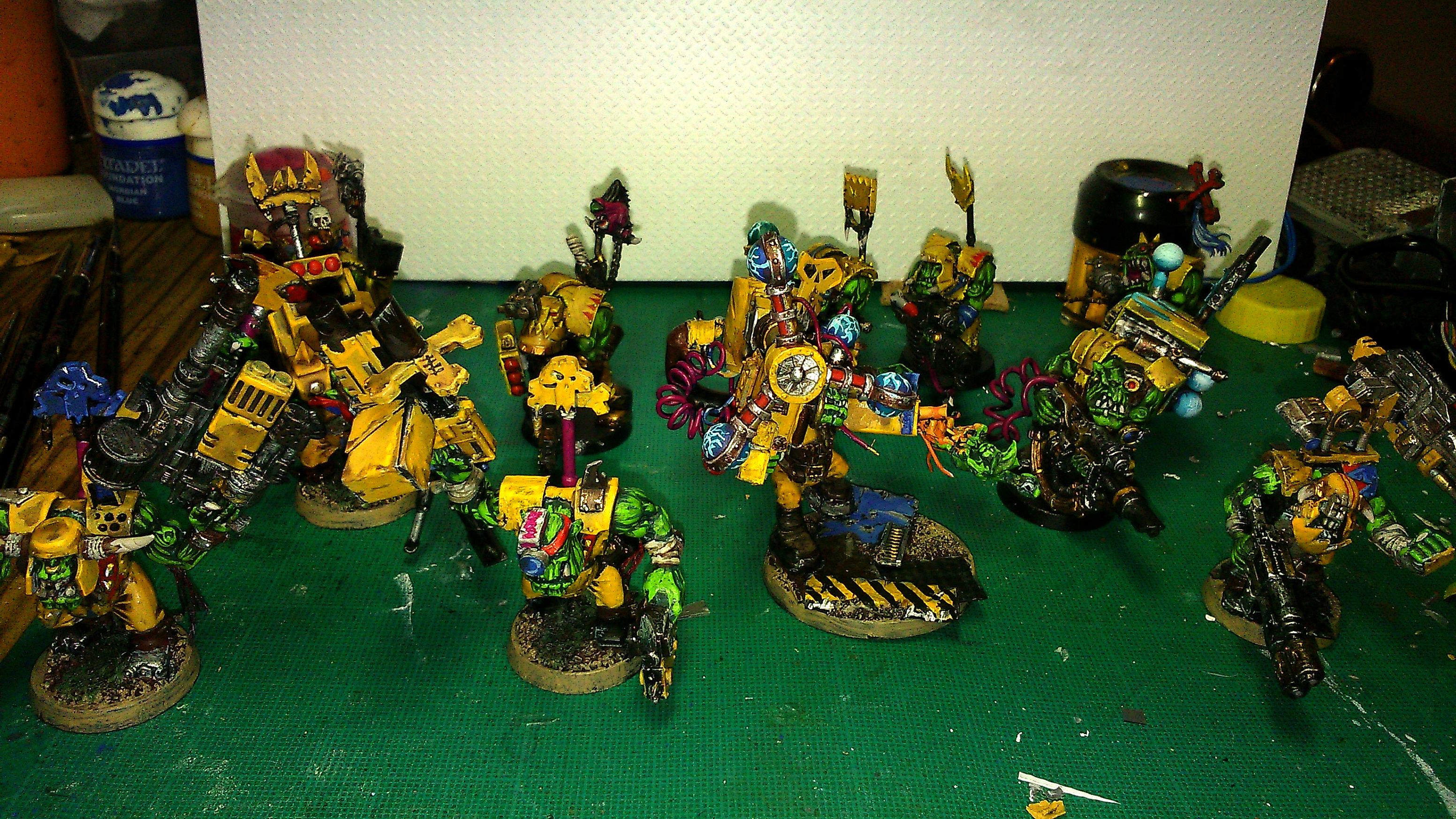 Army, Bad Moons, Badmoons, Battle, Big Mek, Blood Axe, Conversion, Custom, Flash Gitz, Orks, Scratch Build, Terrain, Yellow