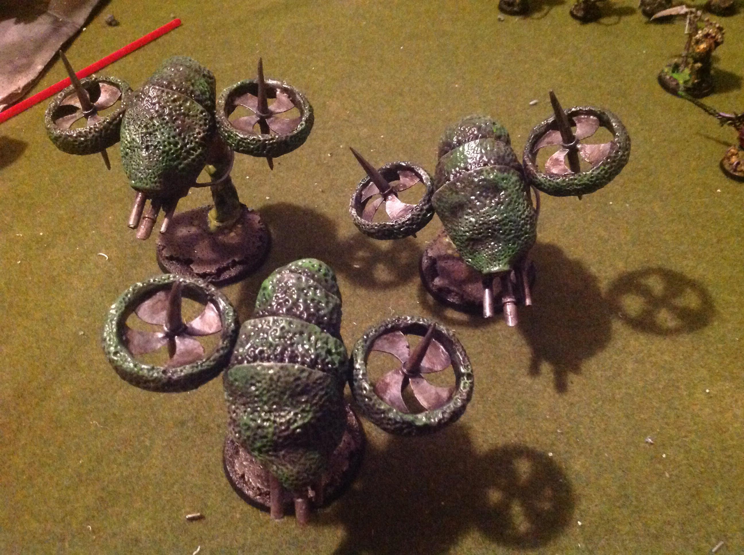Chaos, Nurgle, Nurgle Blight Drones Finished Group Shot
