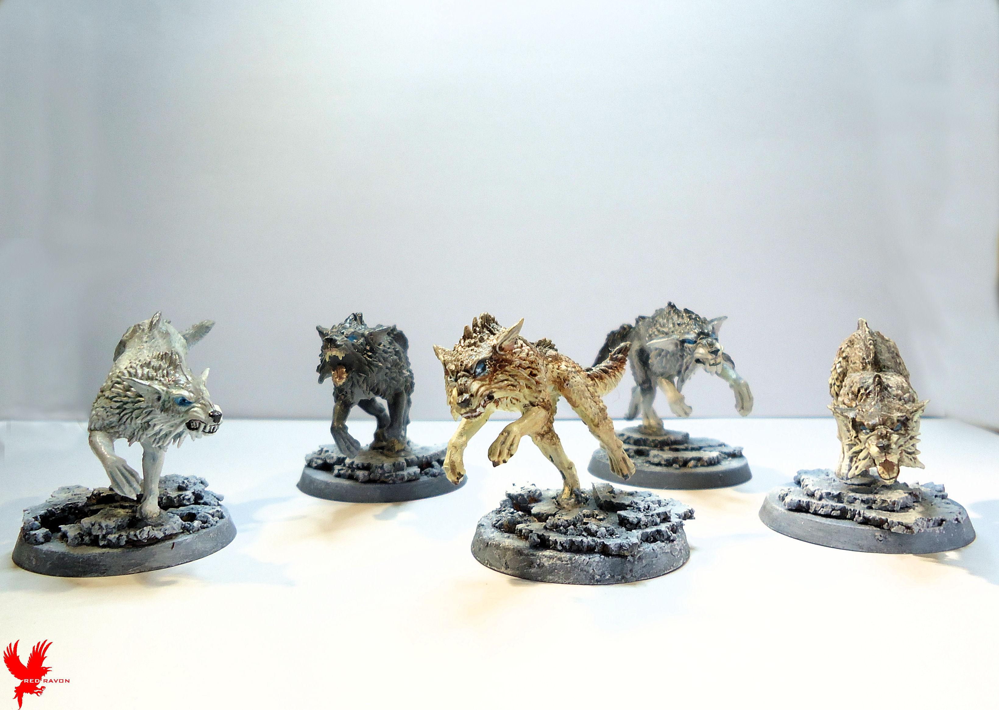 Fenrisian Wolves, Logan Grimnar, Logan Grimnar On Stormrider, Snow, Space Wolves, Thunderwolf Cavalry