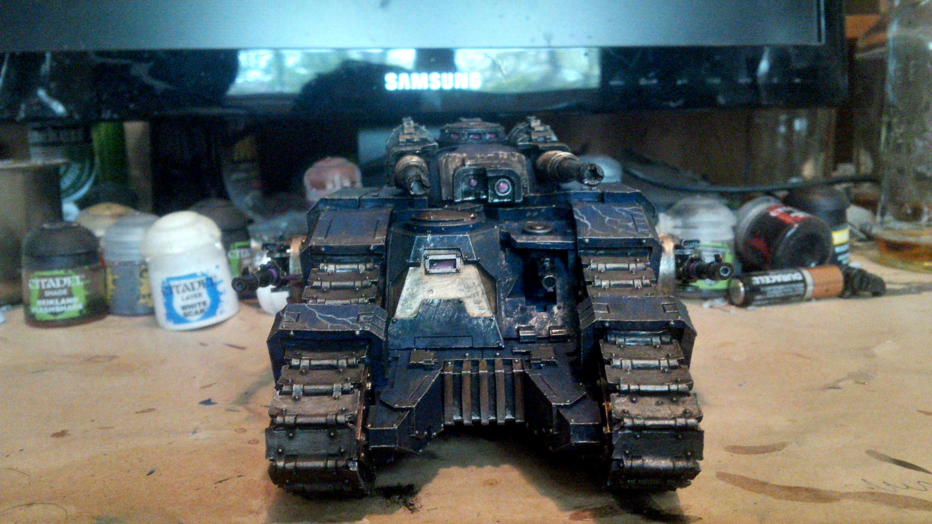 30k, Blue, Gold, Horus Heresy, Lightning, Night Lord, Night Lords, Sicaran, Sicarannight Lords, Tank
