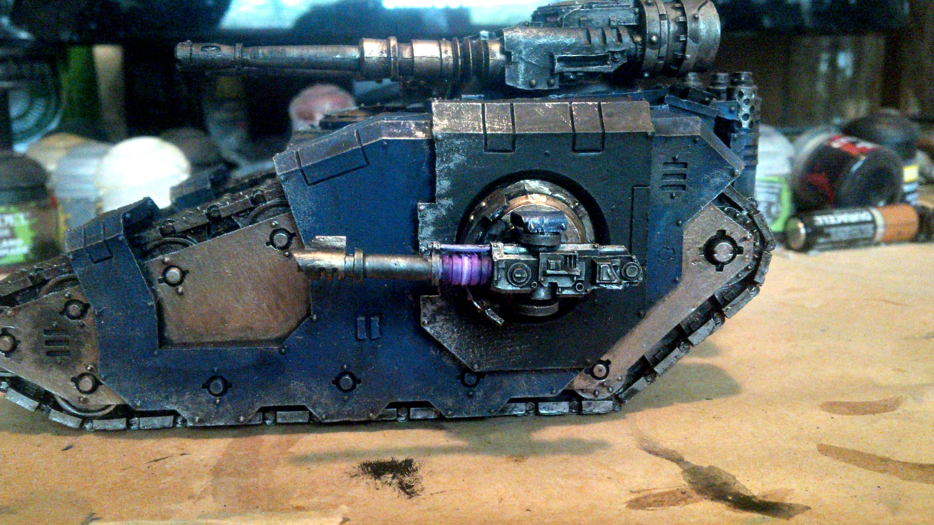 30k, Blue, Gold, Horus Heresy, Lightning, Night Lord, Sicaran, Tank