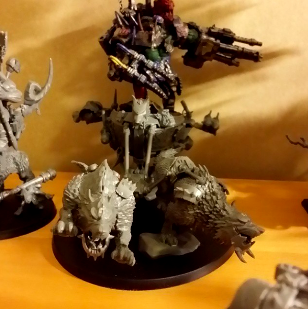 #orks #warboss #ork #stormrider #logan #biker #bike #wolves #thunderwolves #dakka #dakka #fenris #sleigh #sled