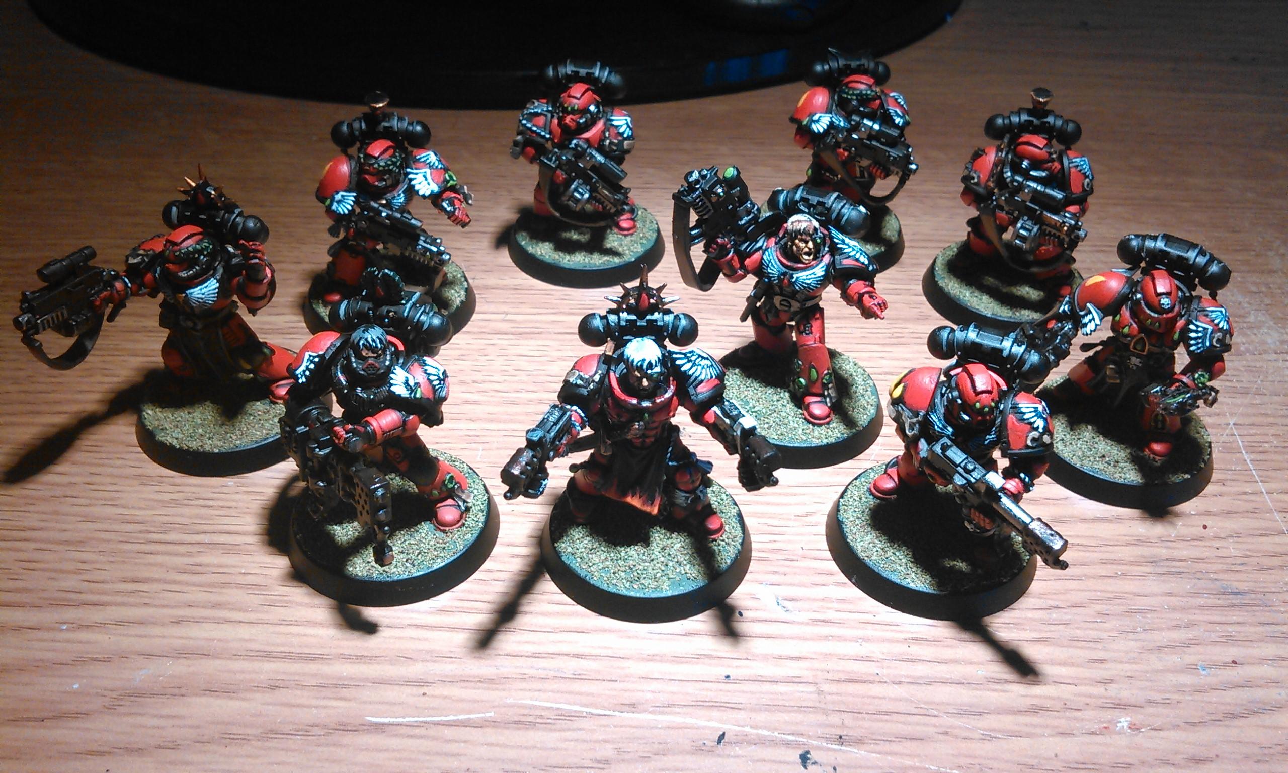 Blood Angels, Flamer, Hand Flamer, Heavy Flamer, Sergeant, Space Marines, Tactical Squad