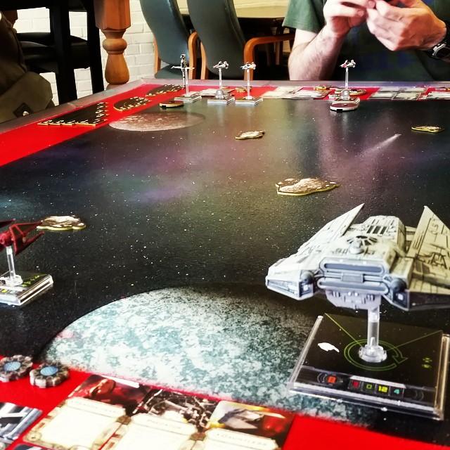 Had my first truly official game of X-Wing!