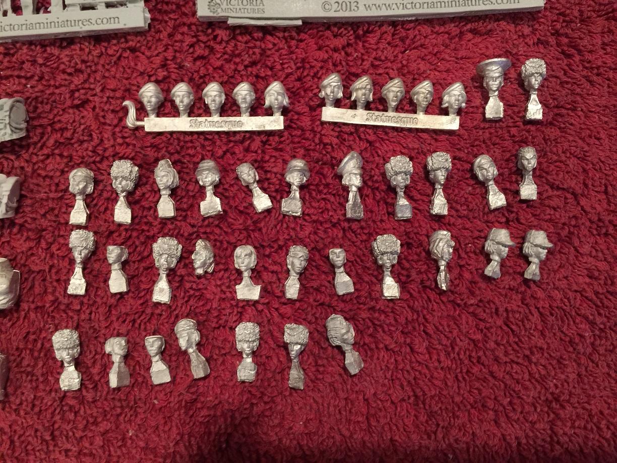 Statuesque and Eureka female heads