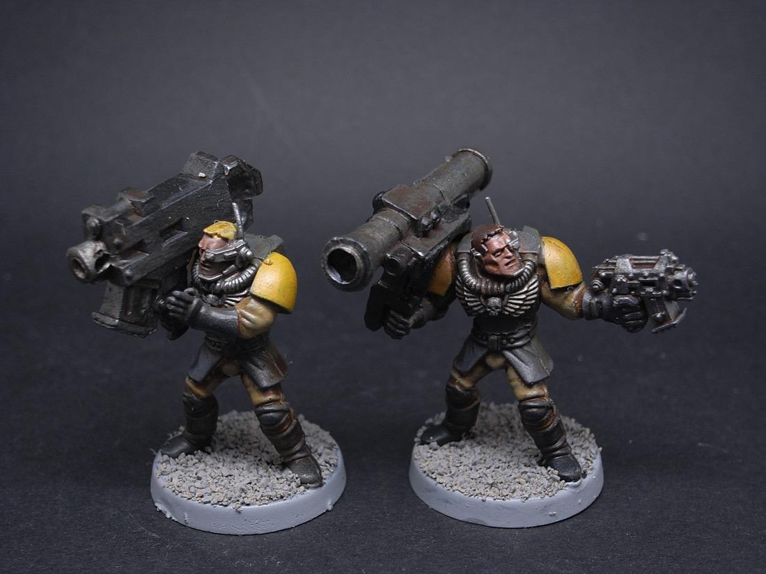 Heavy Bolter, Missile Launcher, Scouts, Space Marines