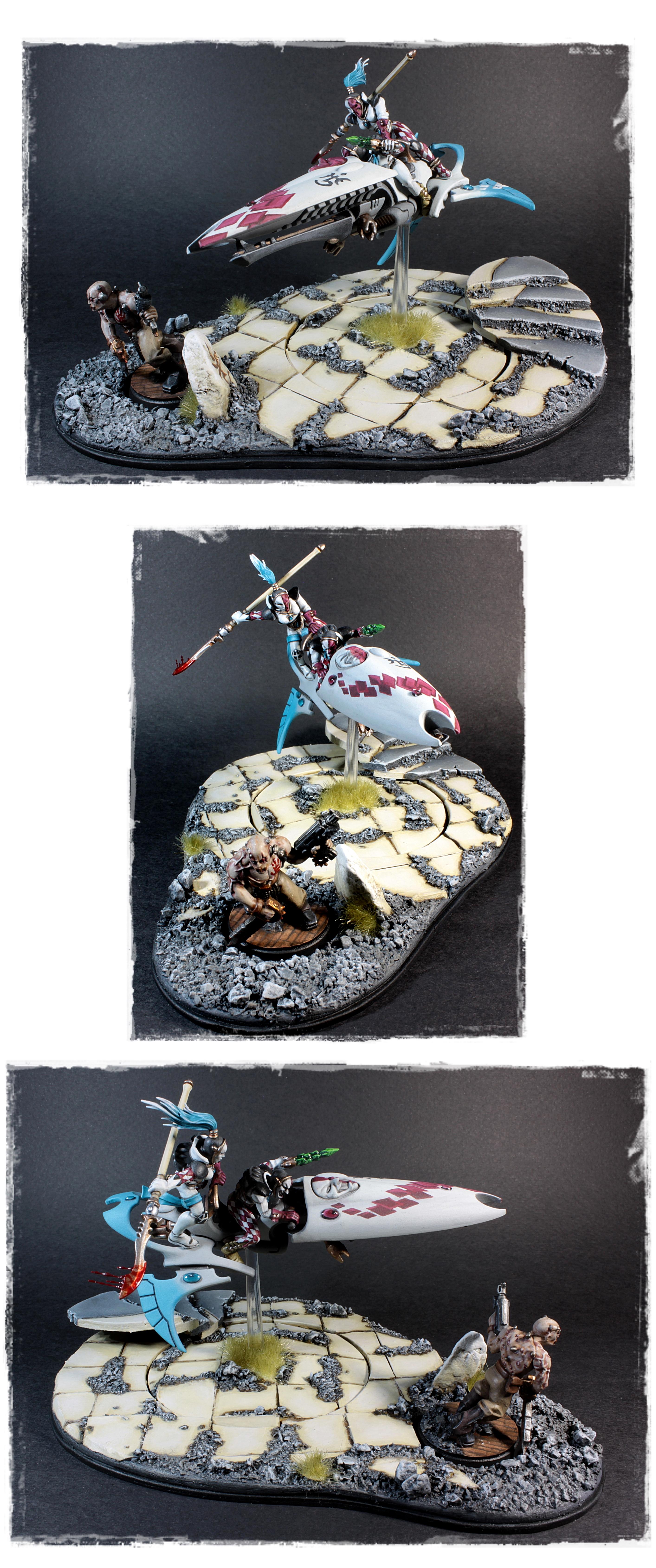 Diorama, Eldar, Harlequins, Masque Of The Shattered Mirage, Skyweaver, Warhammer 40,000
