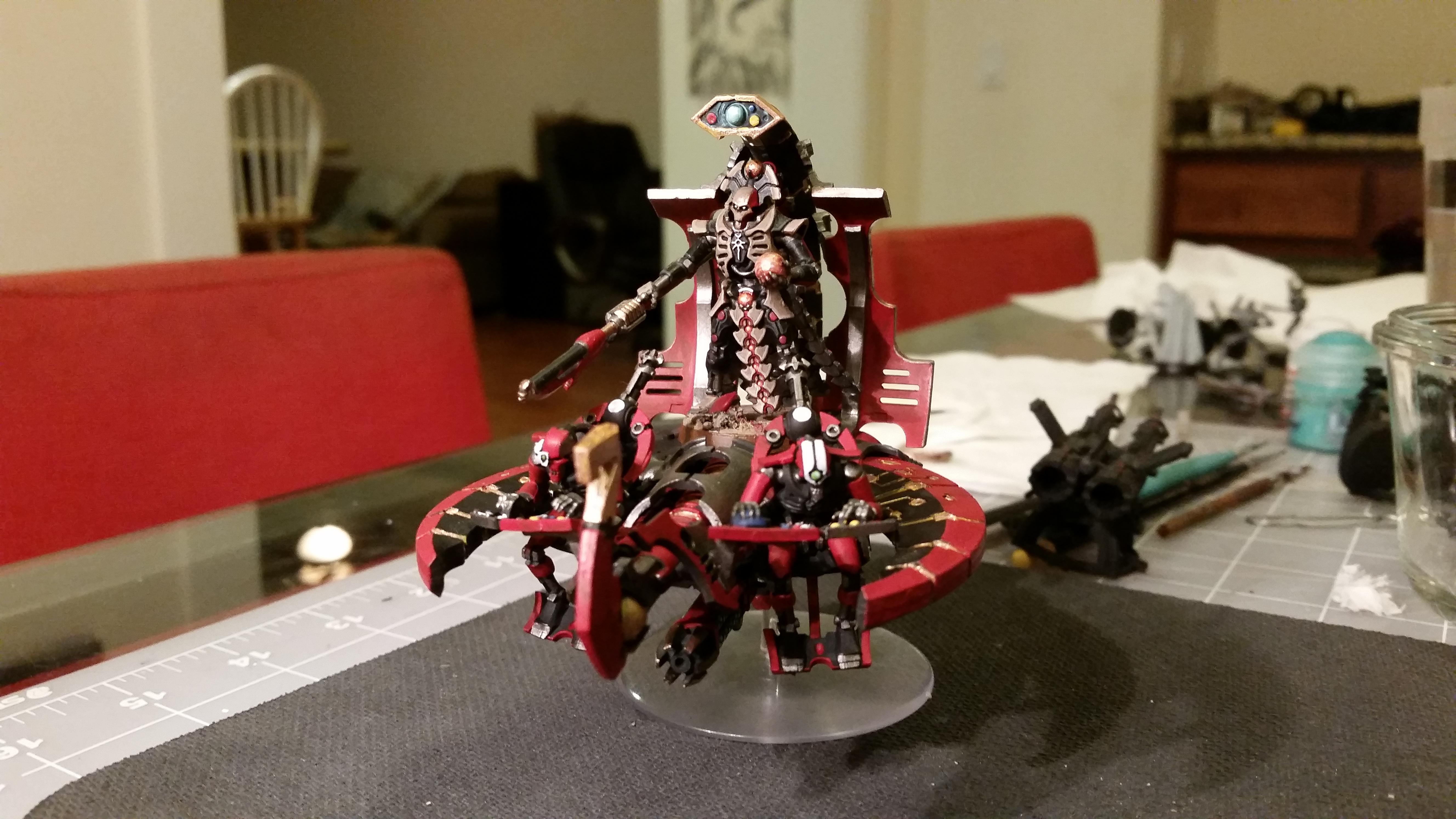Bargelord, Command Barge, Necrons, Red