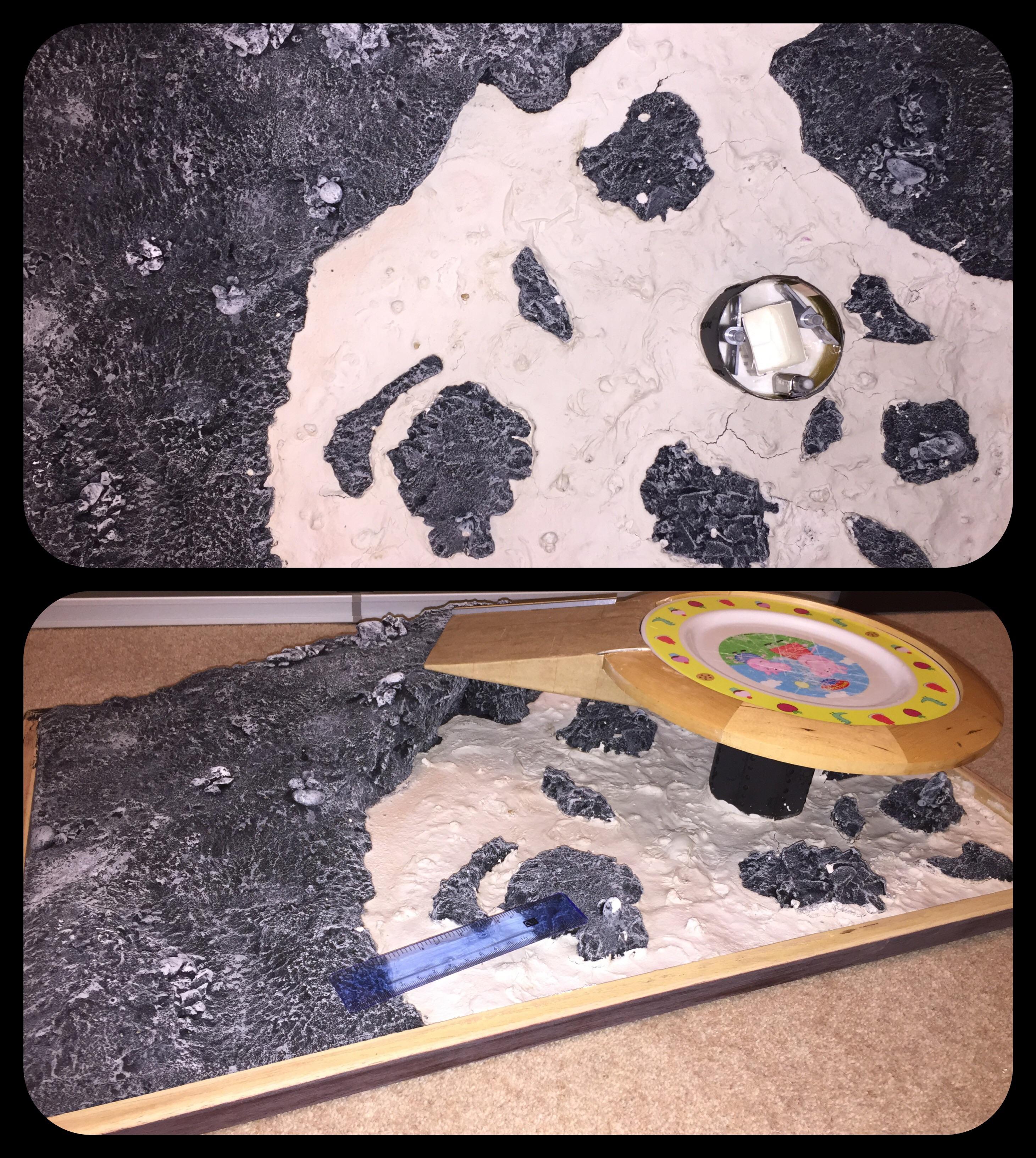 Final phases of plaster drying