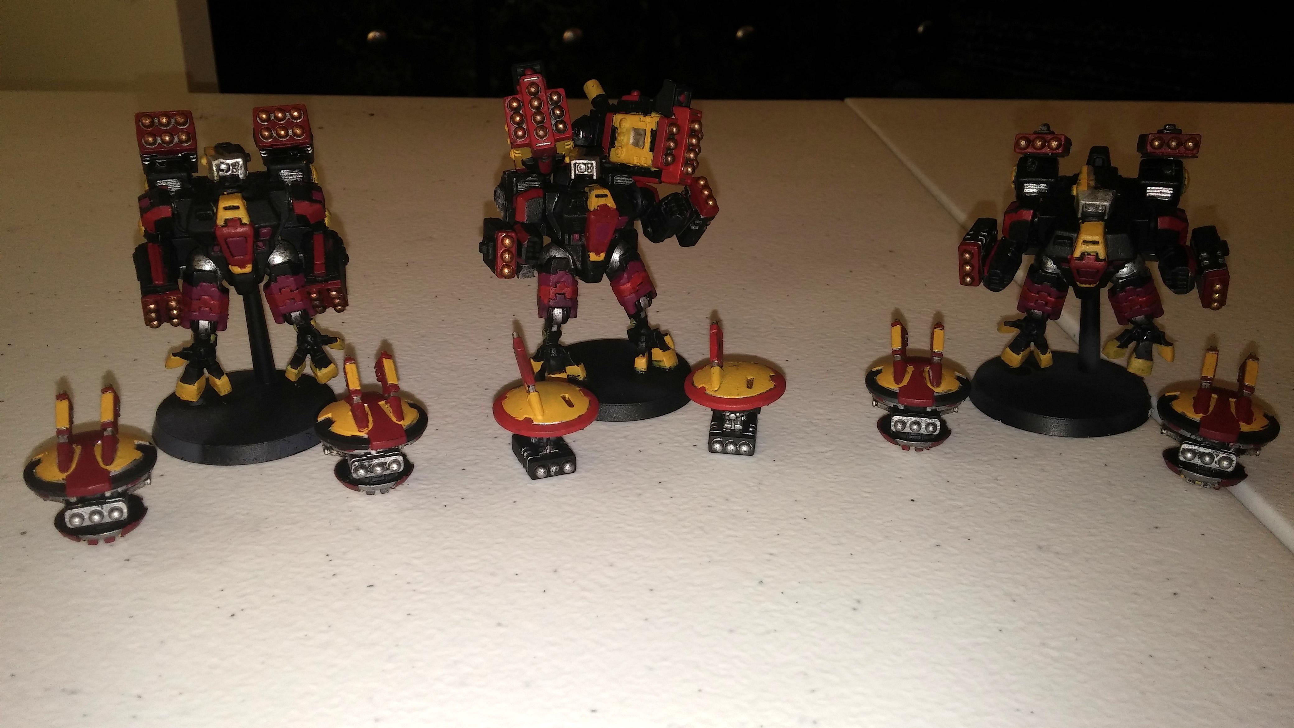 Broadsides(proxy), Crisis Battlesuit, Missile Drone, Missiles, Missilesides(proxy), Shielded Missile Drone, Smart Missile, Sms, Tau, XV8, Xv88(proxy)