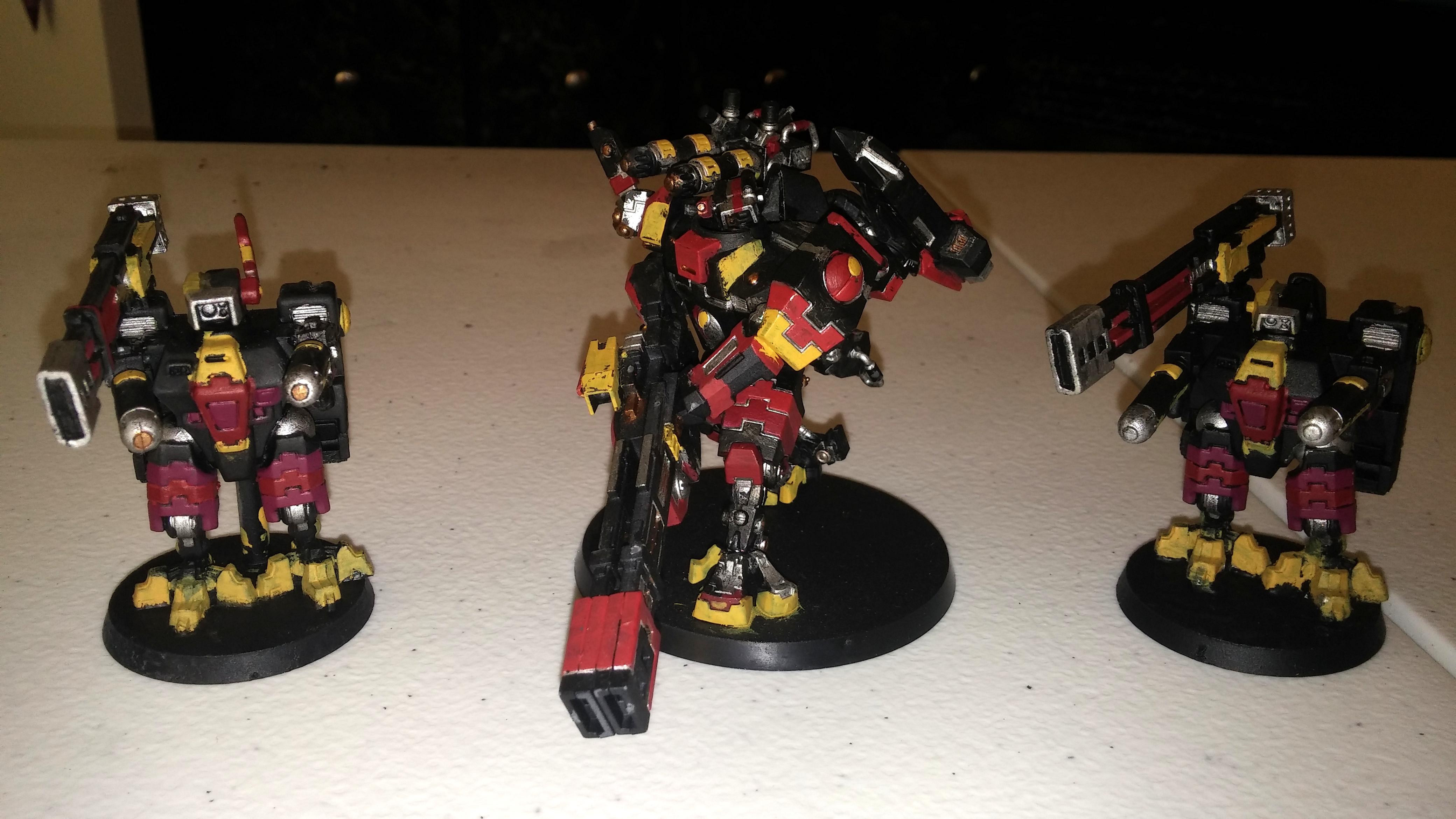 Broadsides, Old Broadside, Old Rail Rifle, Old Railsides, Plasma Rifle, Rail Rifle, Railsides, Seeker Missile, Tau, Xv88