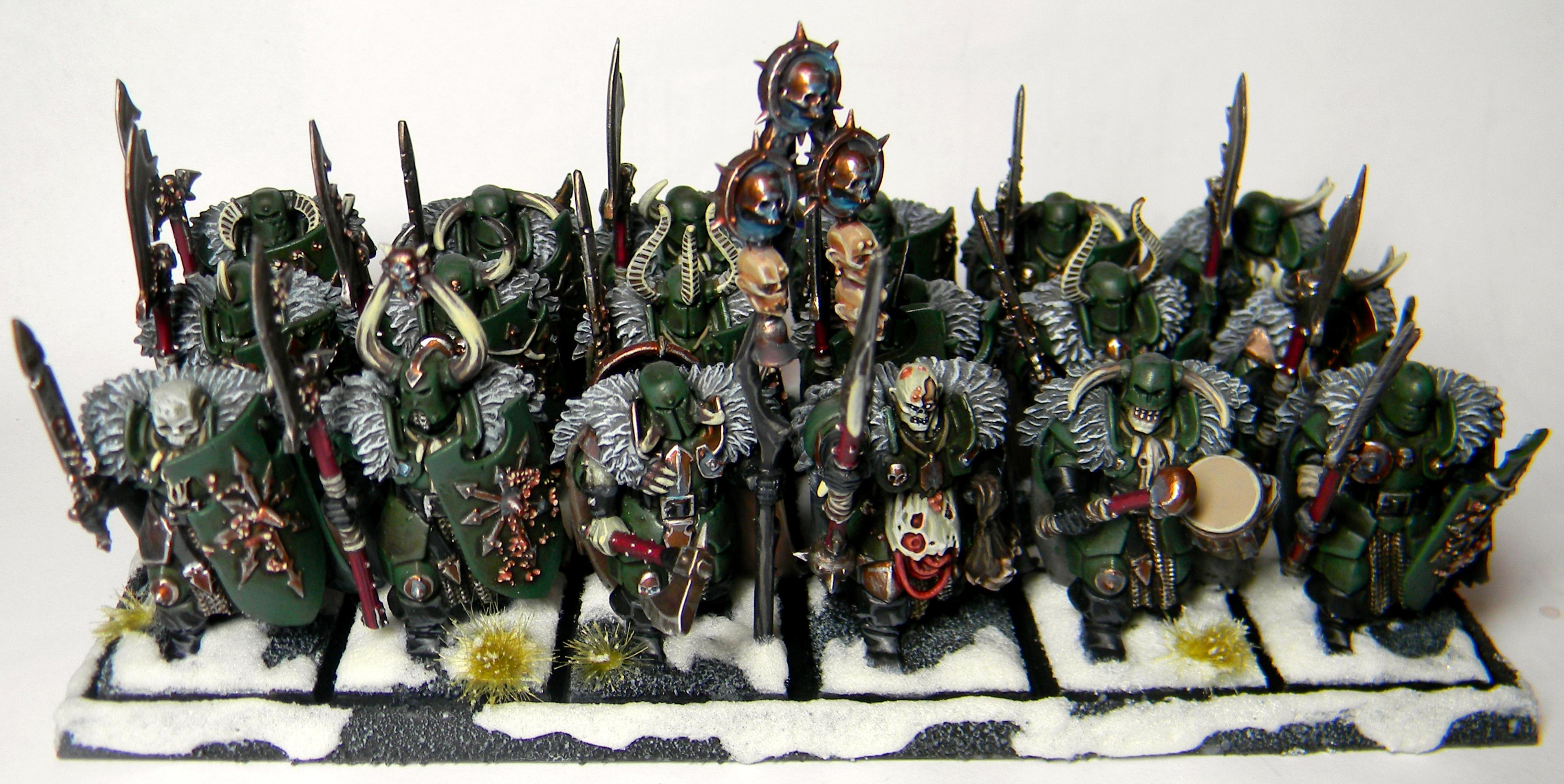 Chaos, Conversion, Nurgle, Unit, Warhammer Fantasy, Warriors