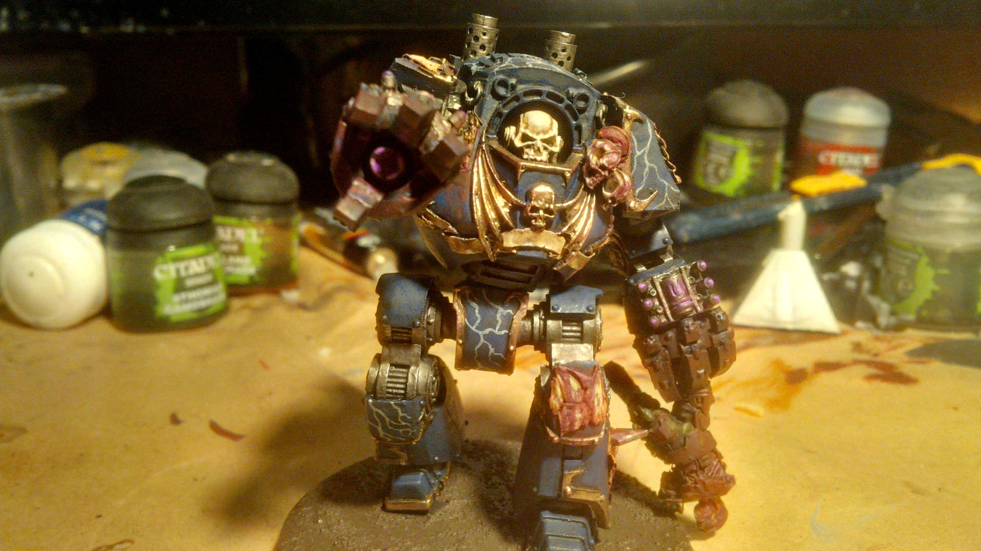 30k, Blood, Blue, Contemptor, Dreadnought, Gold, Graviton, Horus Heresy, Lightning, Night Lord, Skull