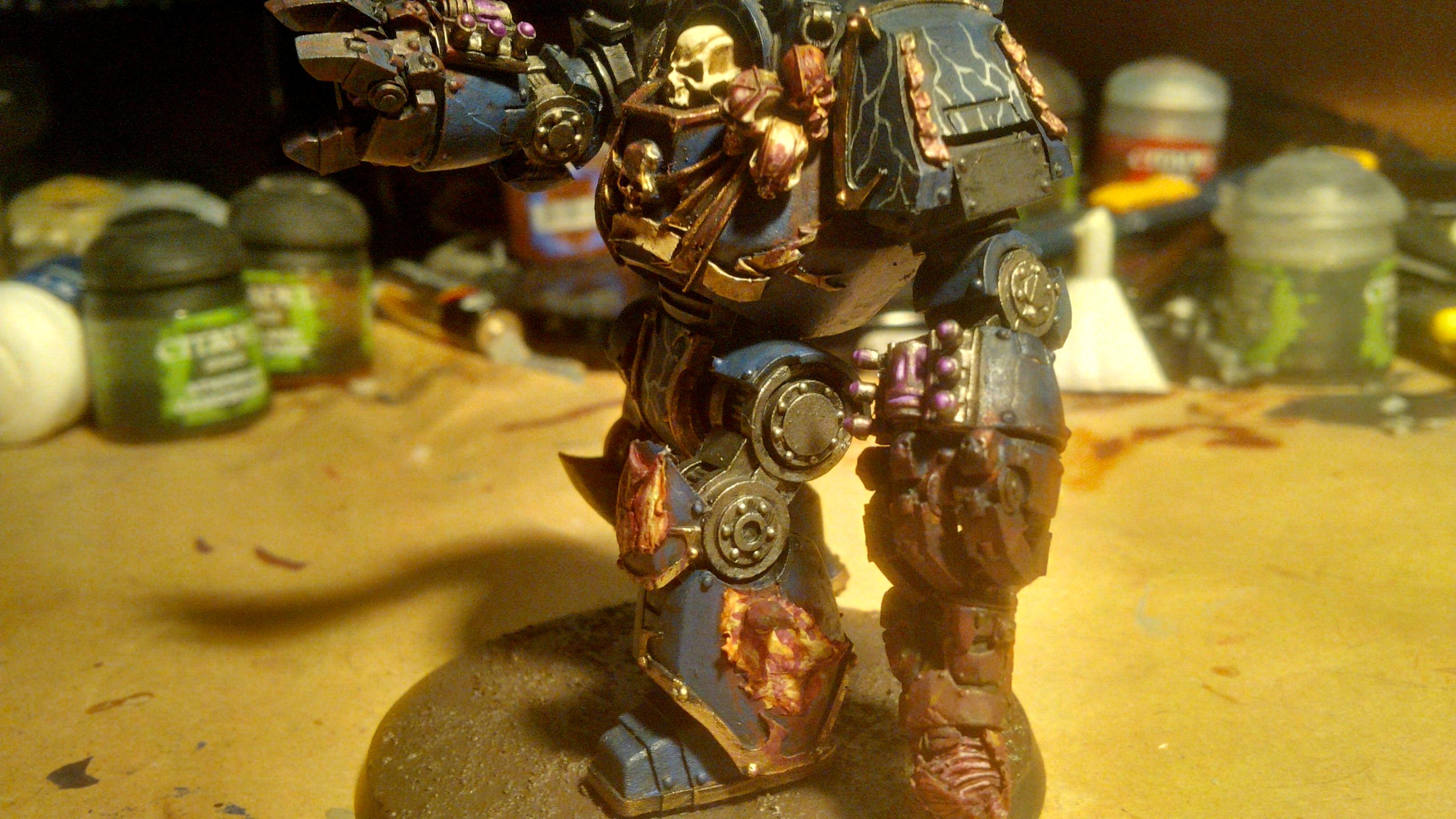 30k, Blood, Blue, Contemptor, Dreadnought, Gold, Graviton, Horus Heresy, Lightning, Night Lord, Skull