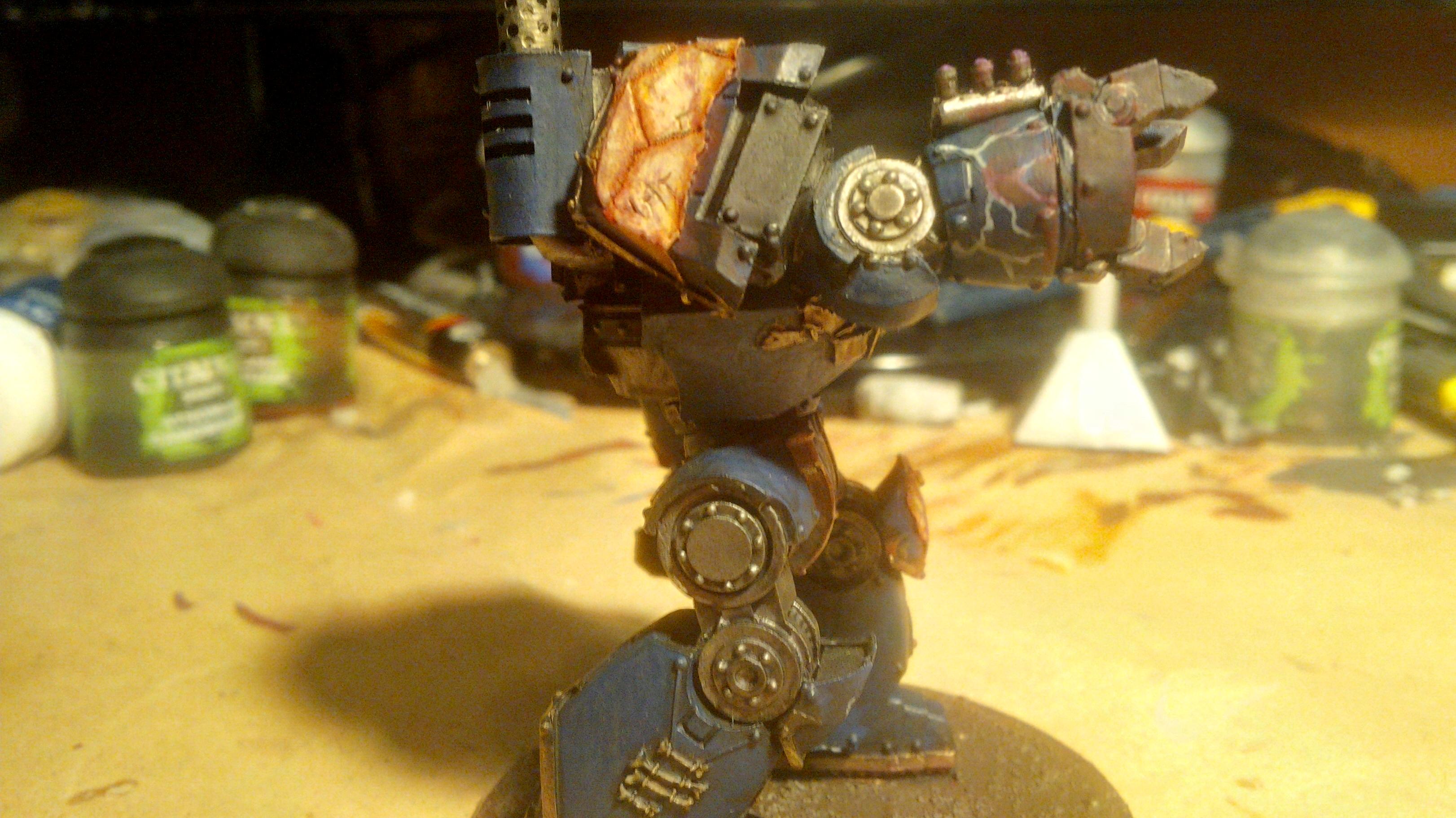 30k, Blood, Blue, Contemptor, Dreadnought, Gold, Graviton, Horus Heresy, Lightning, Night Lord, Skull