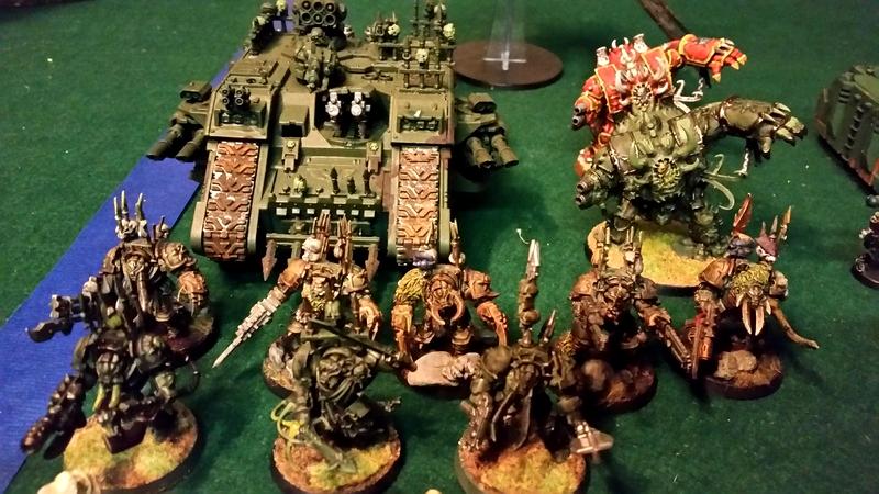 Chaos Space Marines, Hellbrute, Land Raider, Nurgle, Terminator Armor